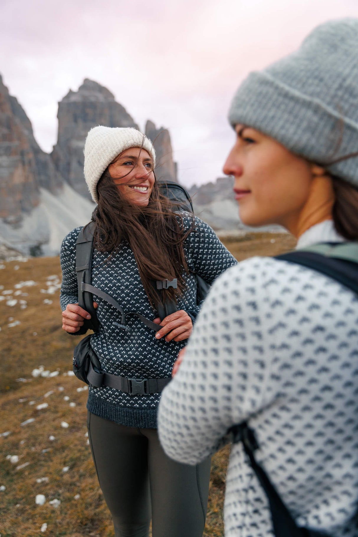 Maglione in maglia Seceda - Notte artica