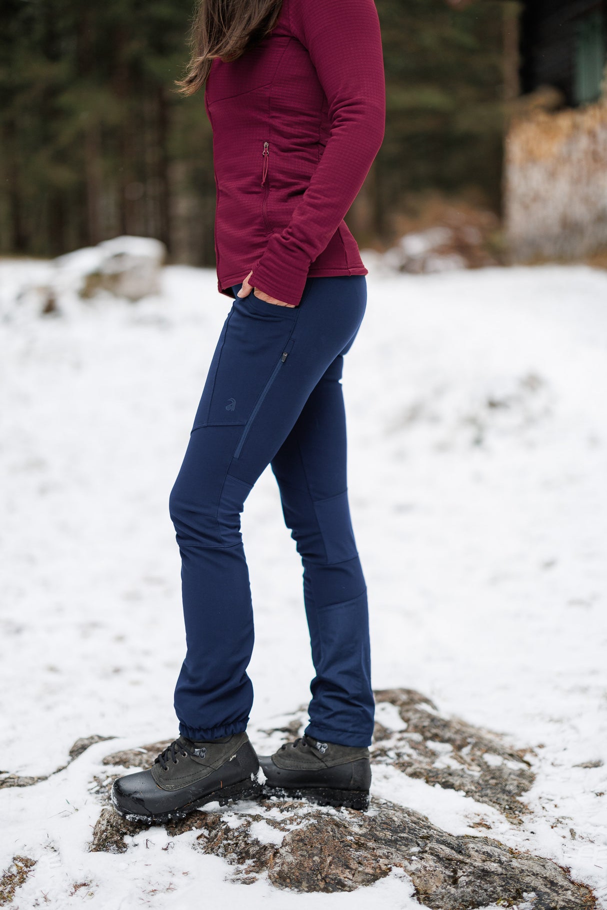 APEX Winter Pocket Leggings Navy
