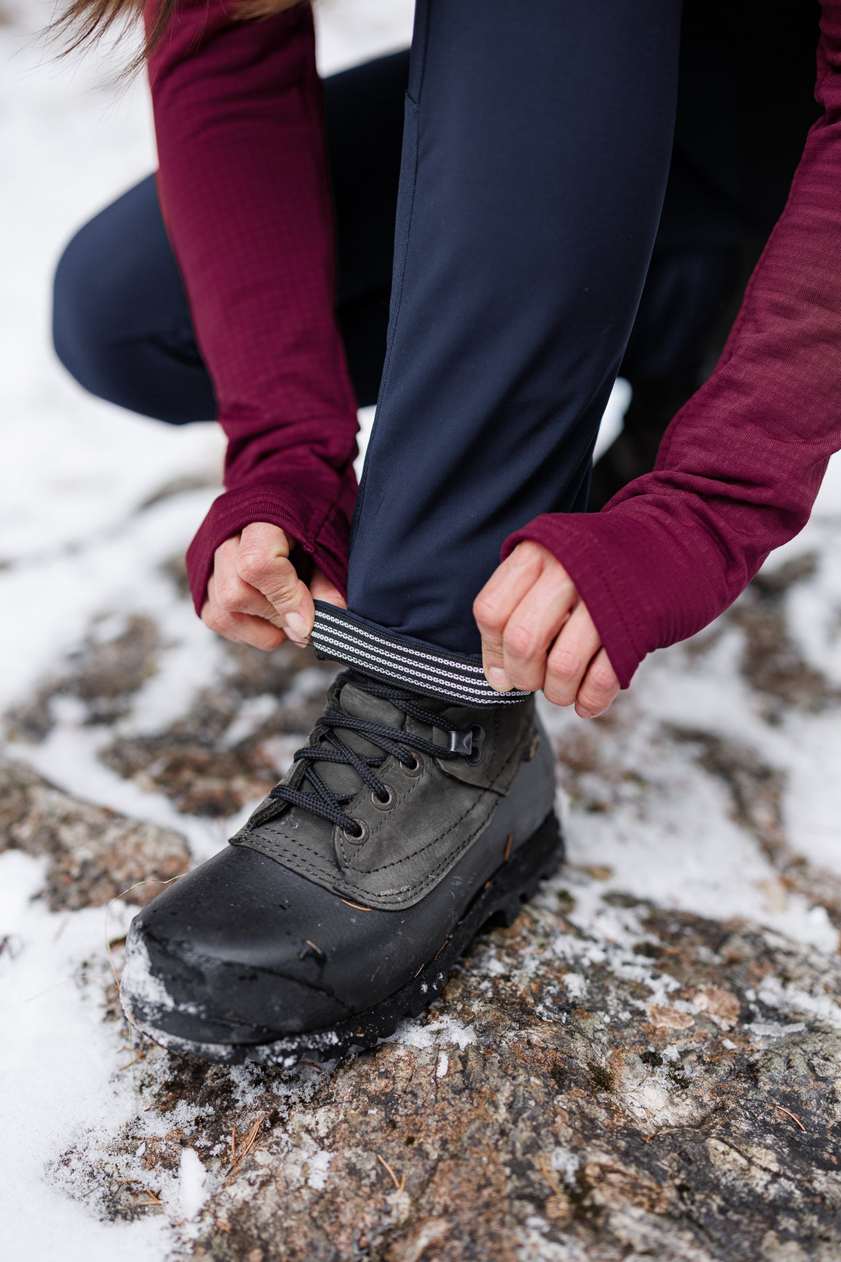 APEX zimske pajkice z žepi Navy