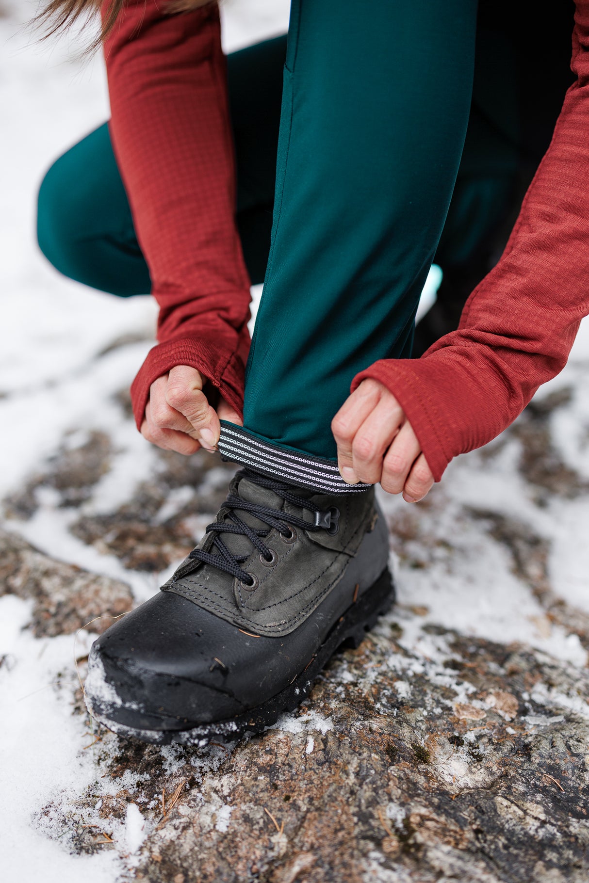 APEX Winter Pocket Leggings Teal Green