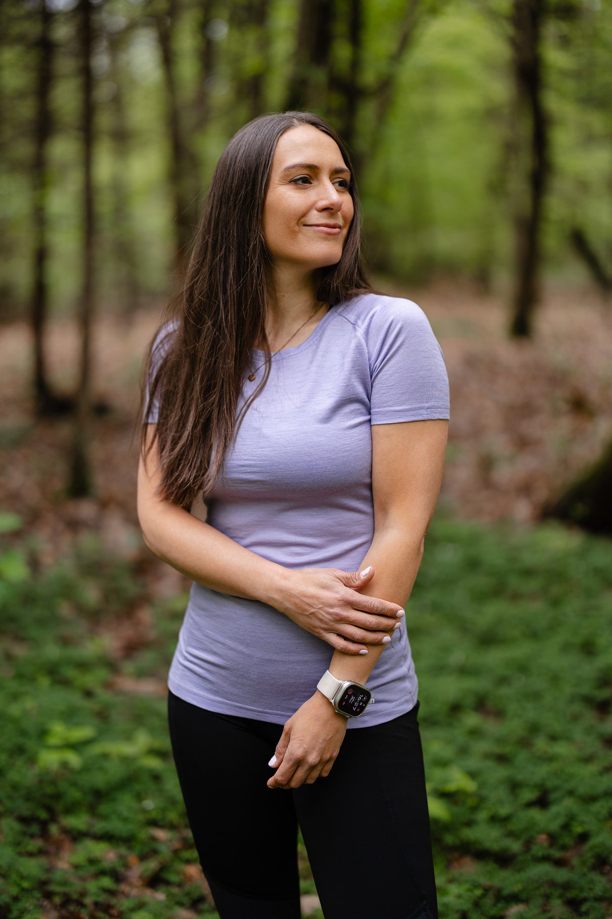 Merino Short Sleeve Tee Lilly