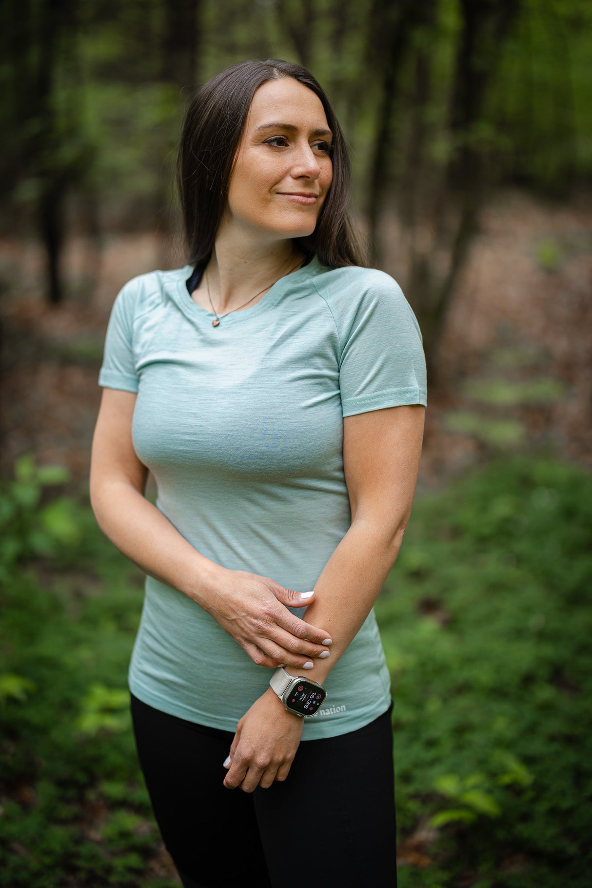 Merino Short Sleeve Tee Fern