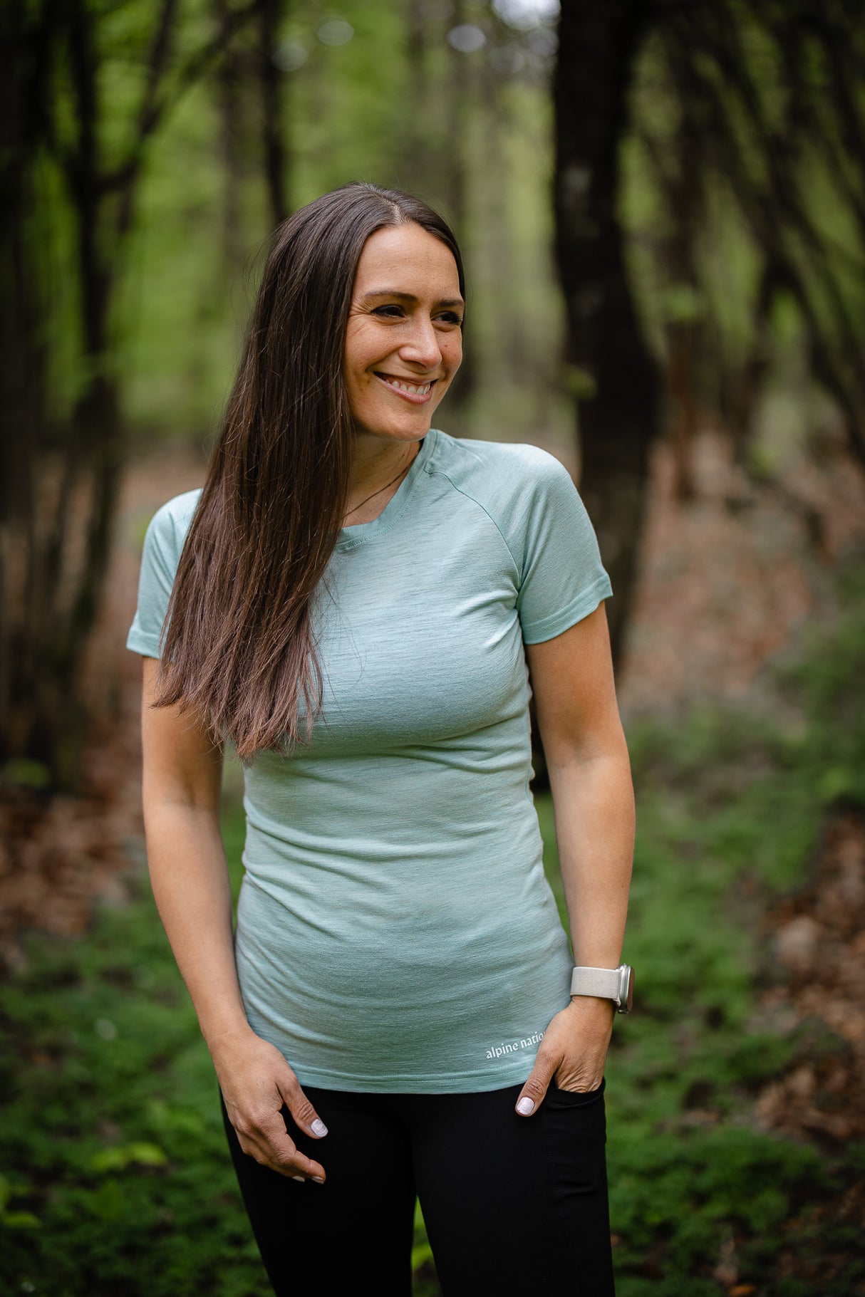 Merino Short Sleeve Tee Fern