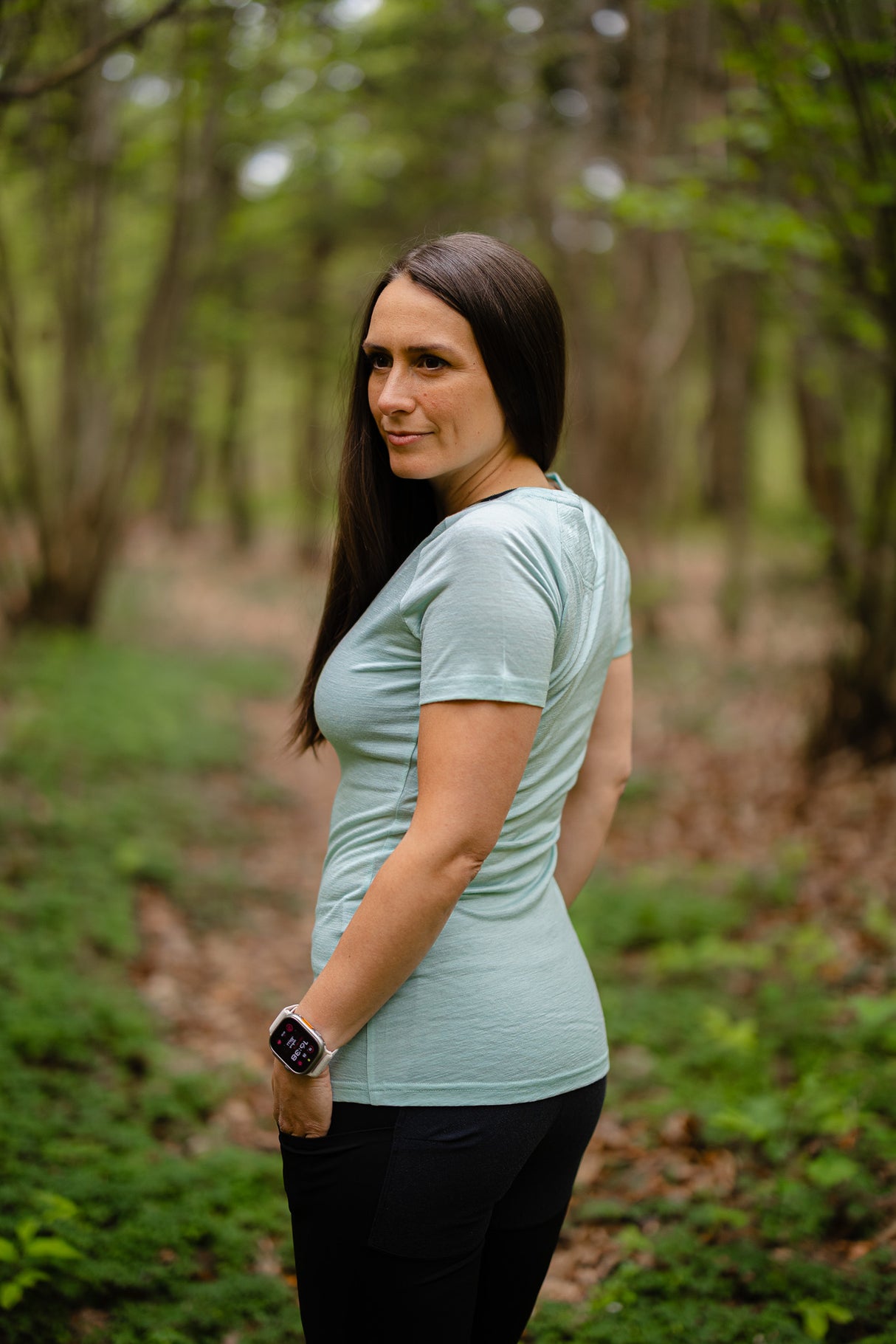 Merino Short Sleeve Tee Fern