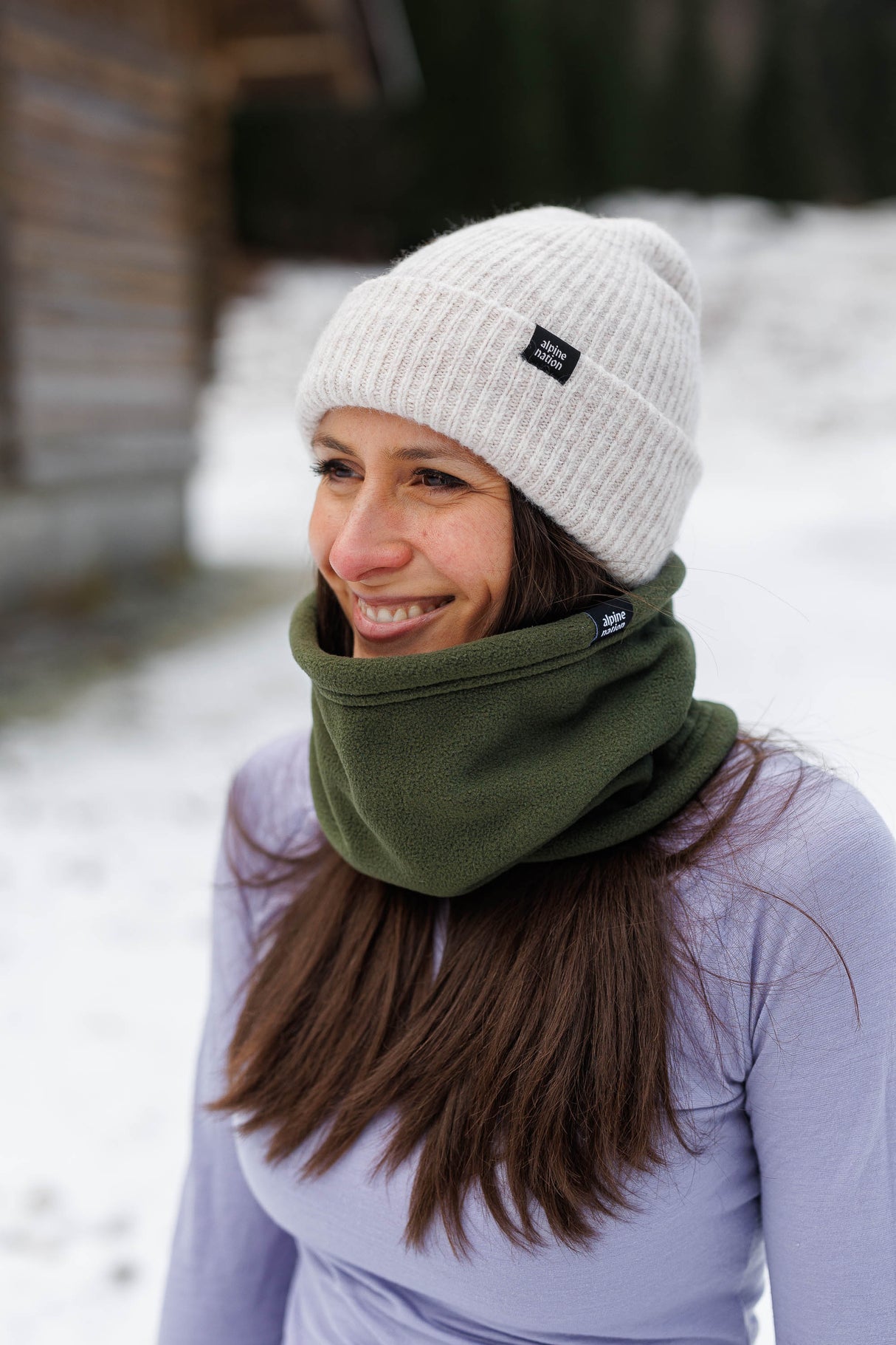 Sherpa Neckwarmer - Olive