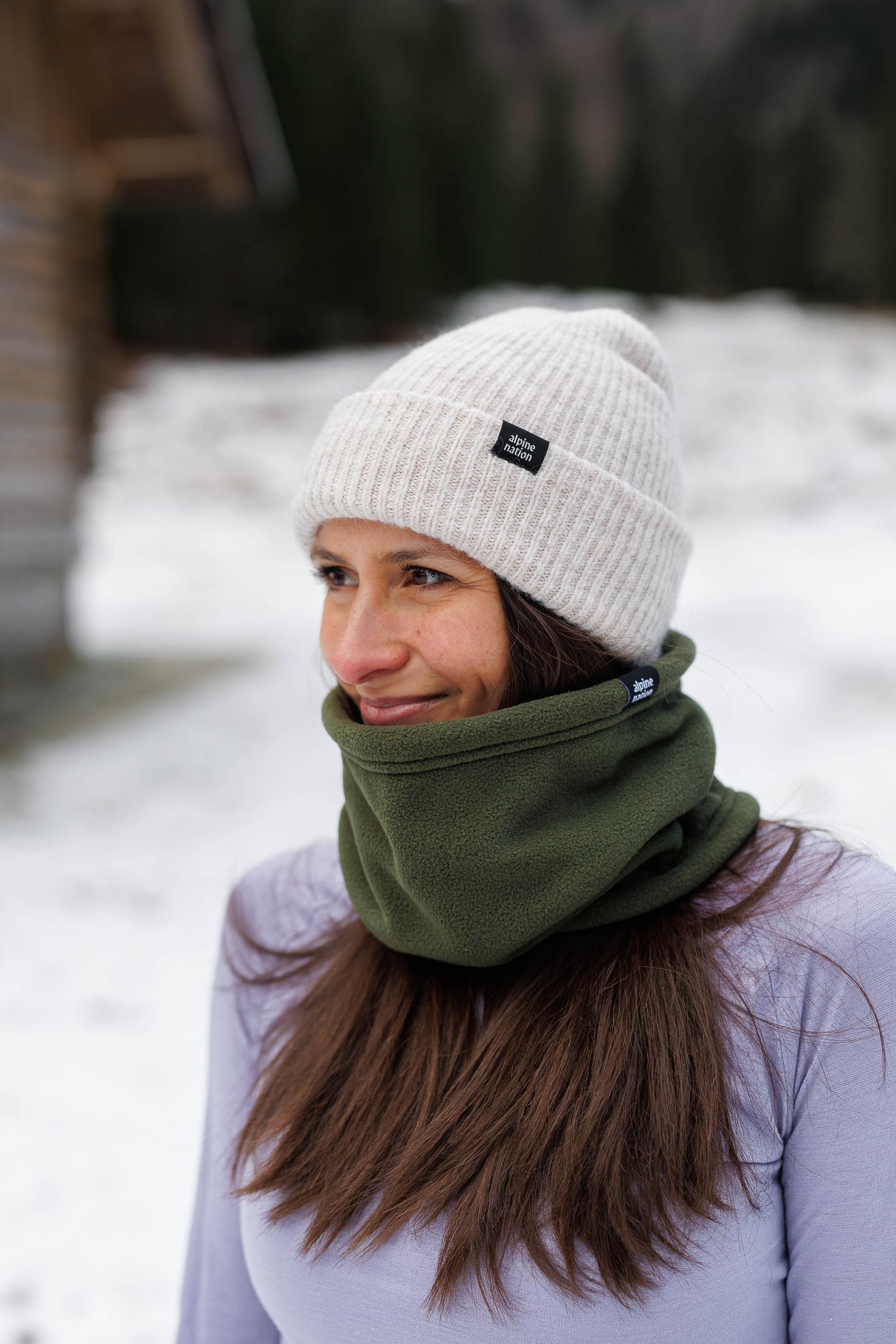 Sherpa Neckwarmer - Olive