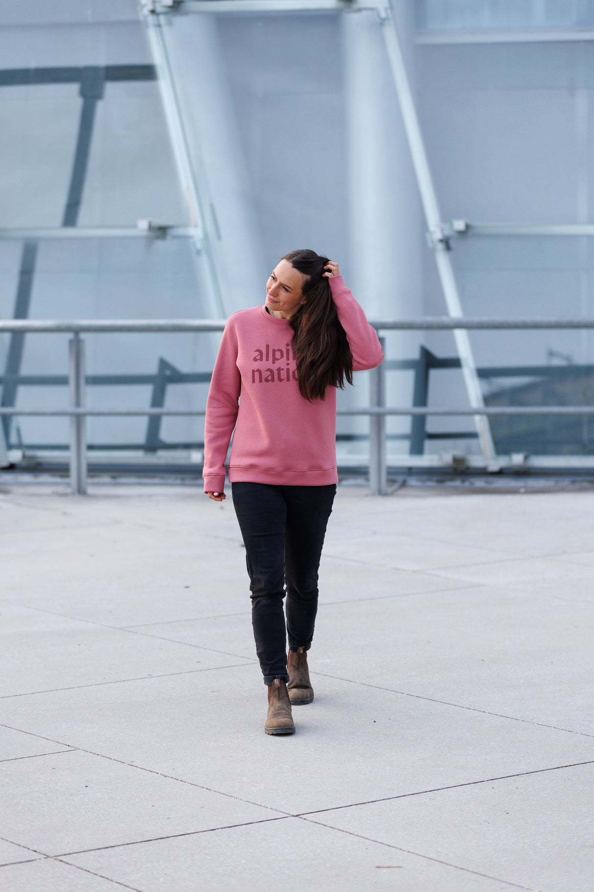 Lodge Sweater - Rosewood