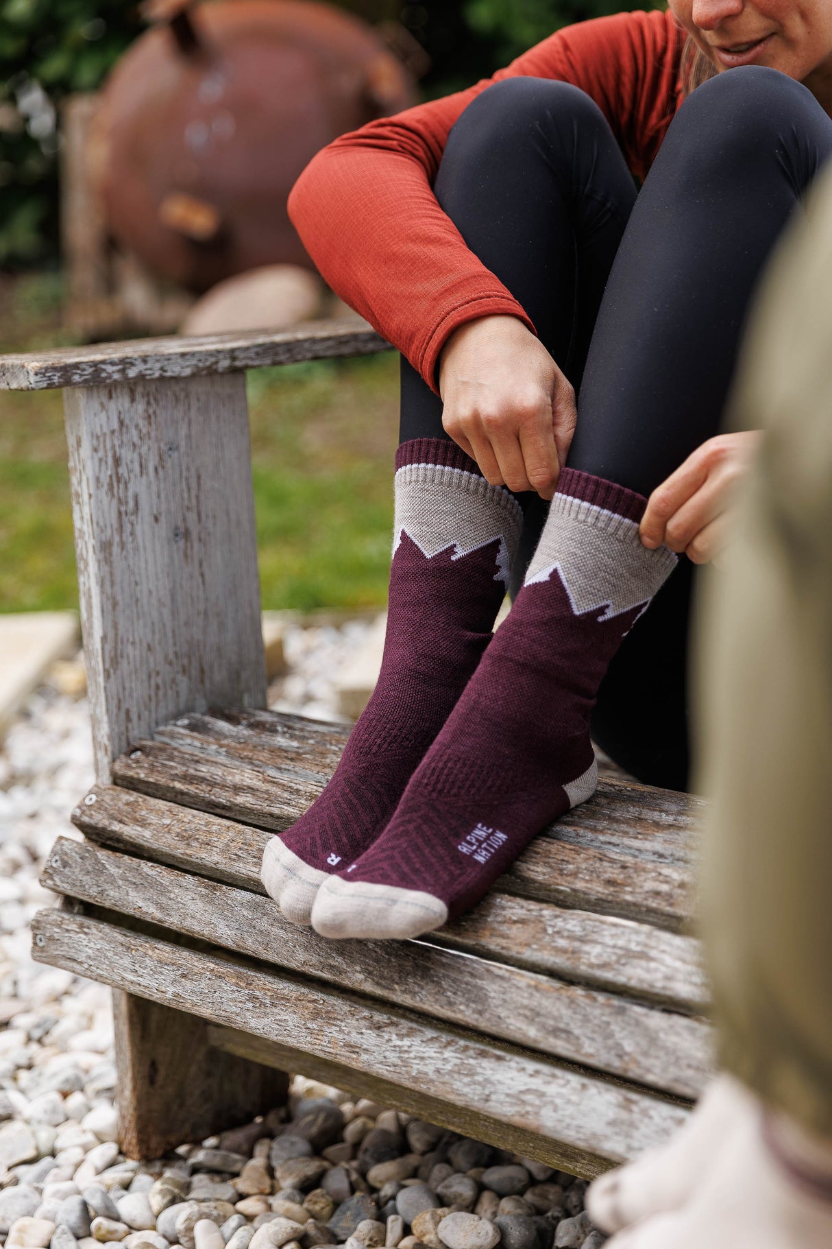 Abisko Merino Socks - Purple Horizon