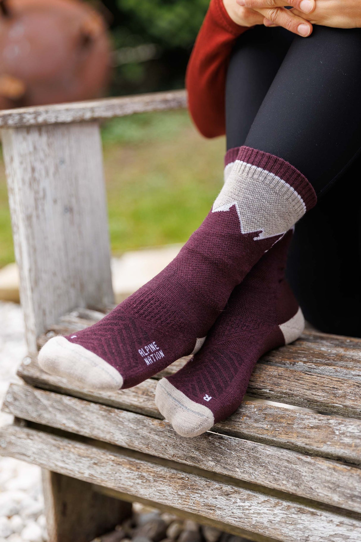 Abisko Merino Socks - Purple Horizon