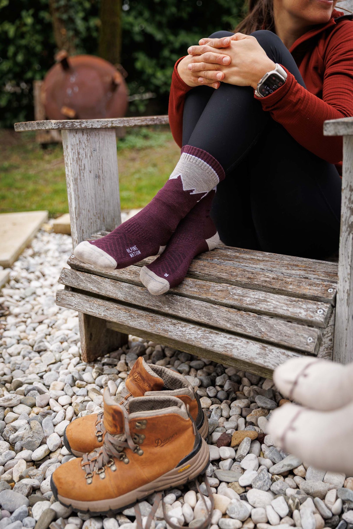 Abisko Merino Socks - Purple Horizon