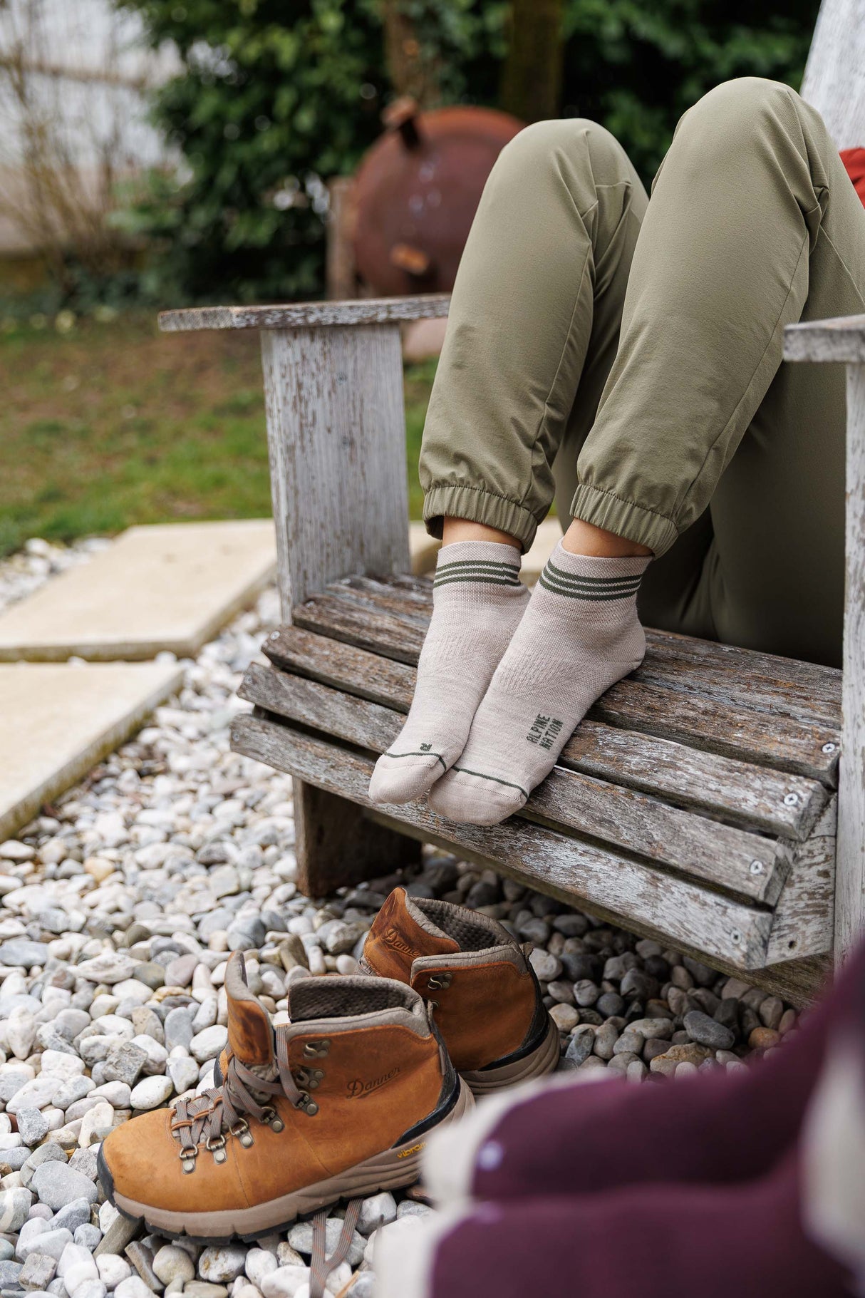 Seceda Light Merino Mid Crew Socks Stone