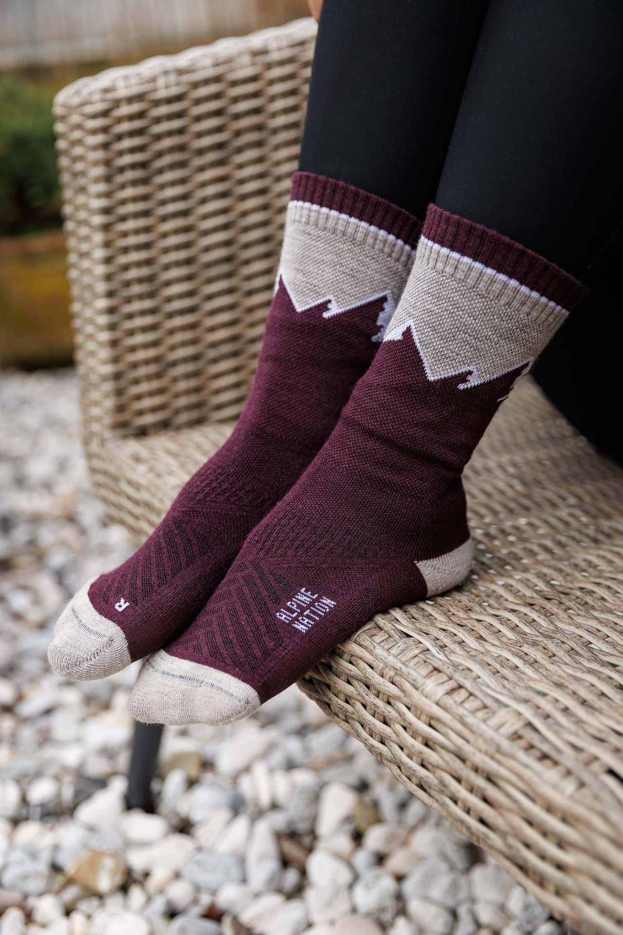 Abisko Merino Socks - Purple Horizon