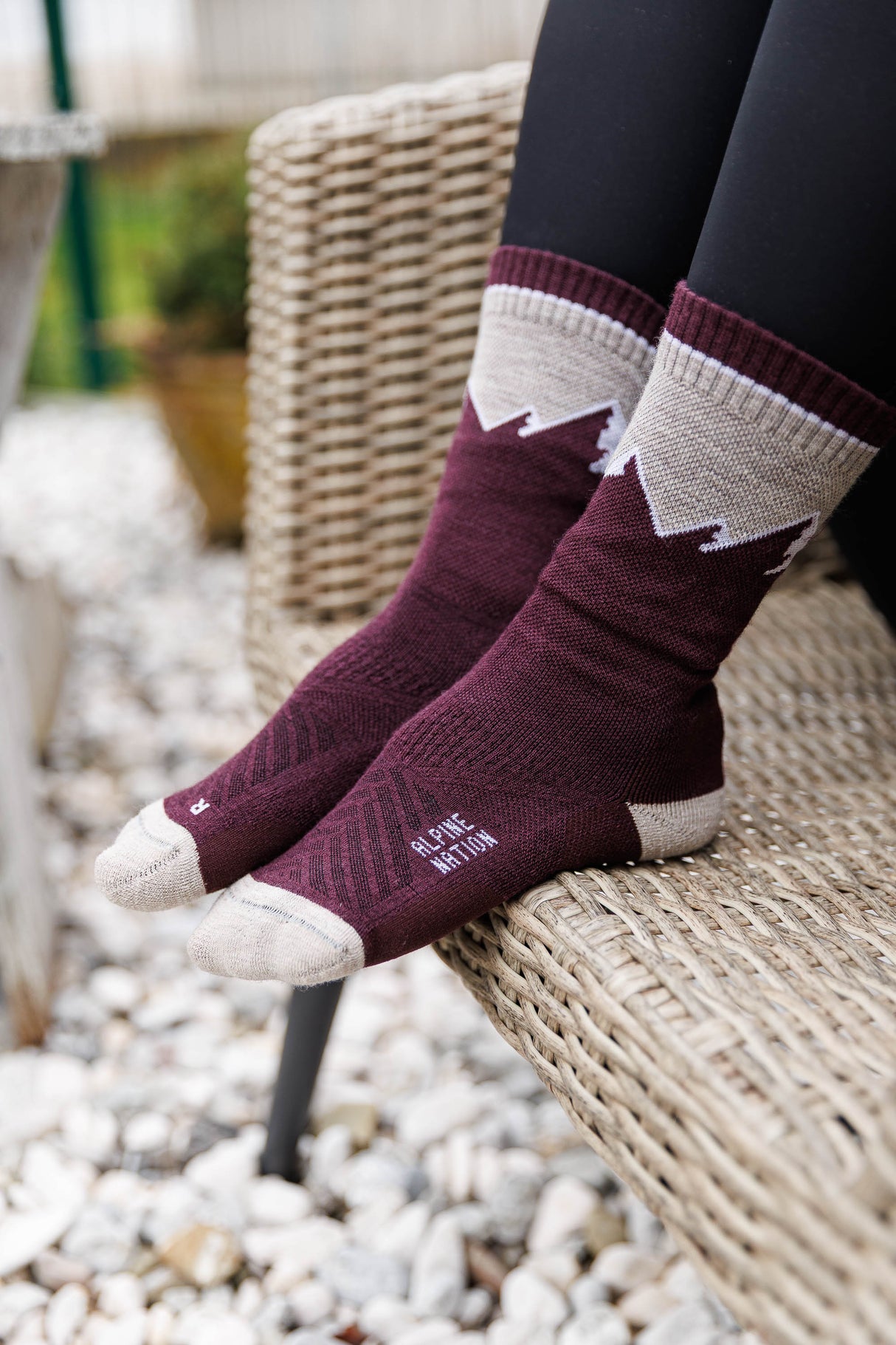 Abisko Merino Socks - Purple Horizon