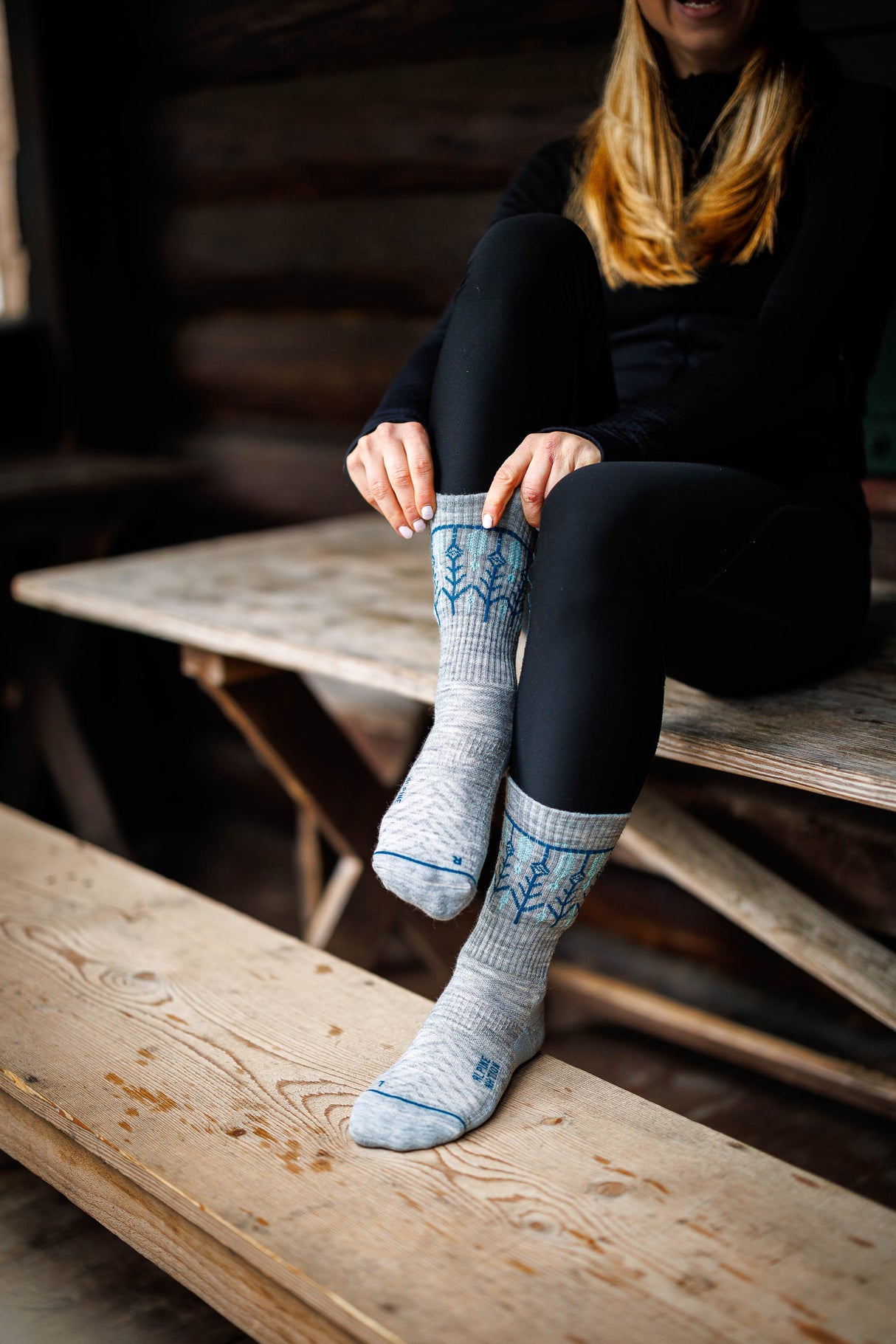 Abisko Wandersocken aus Merinowolle - Frost