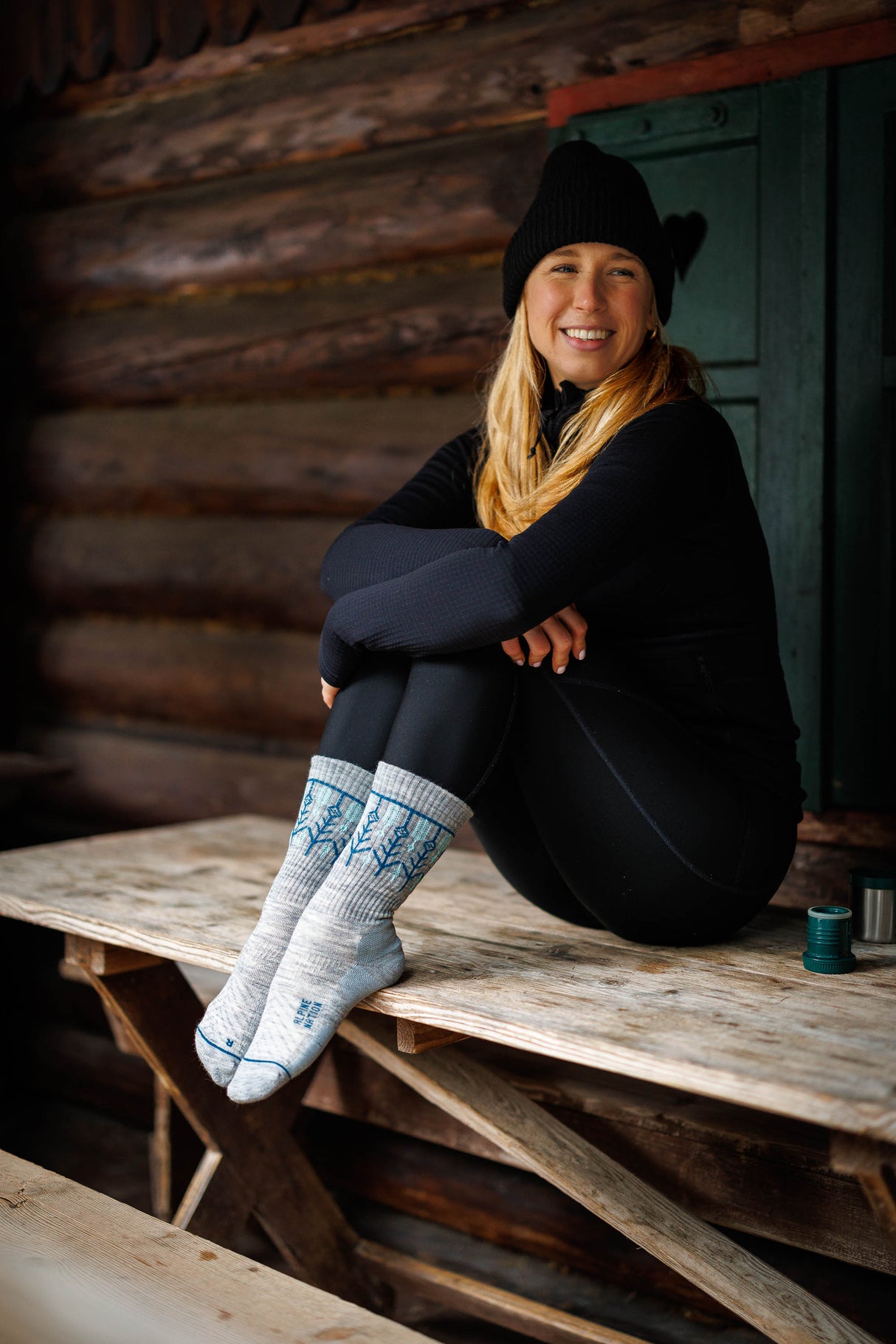 Abisko Wandersocken aus Merinowolle - Frost