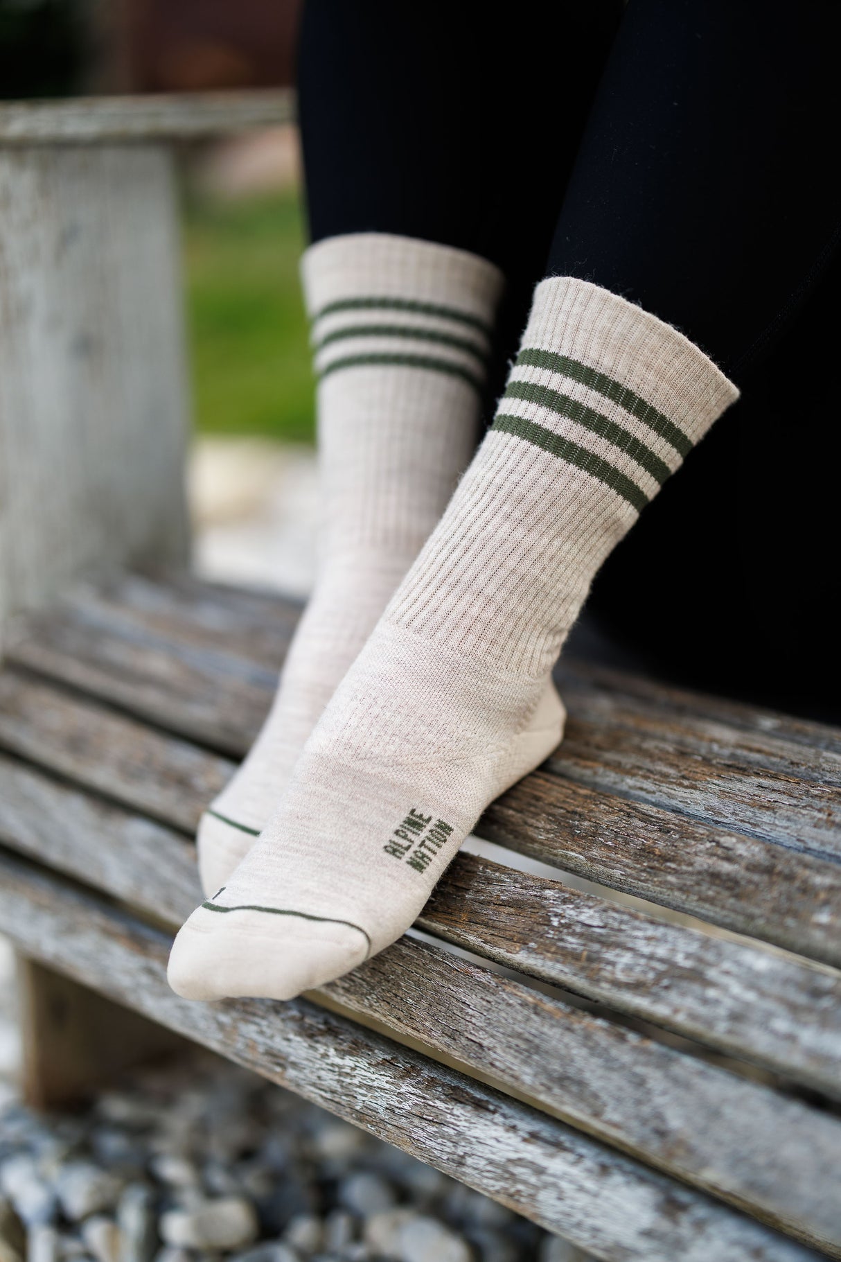 Seceda Light Merino Crew Socks Stone