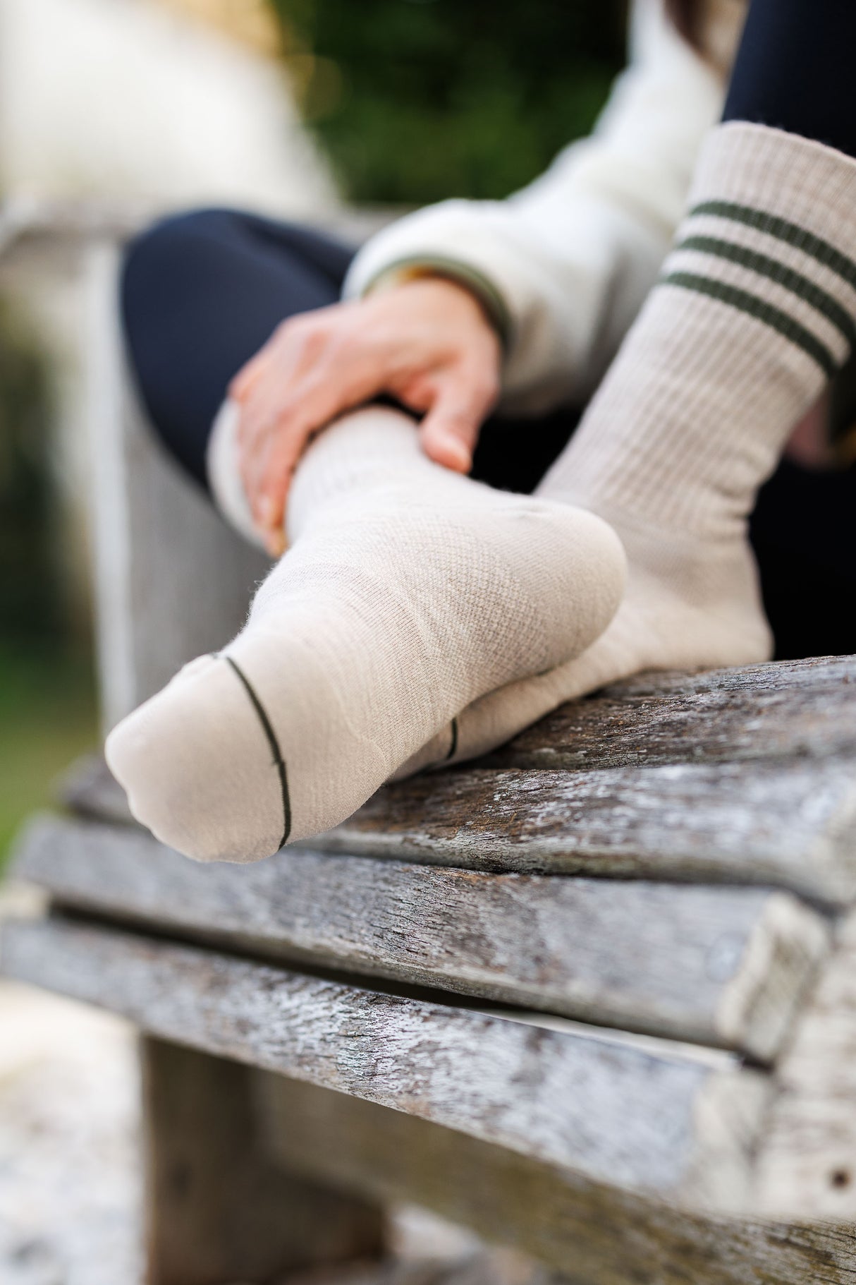 Seceda Light Merino Crew Socks Stone