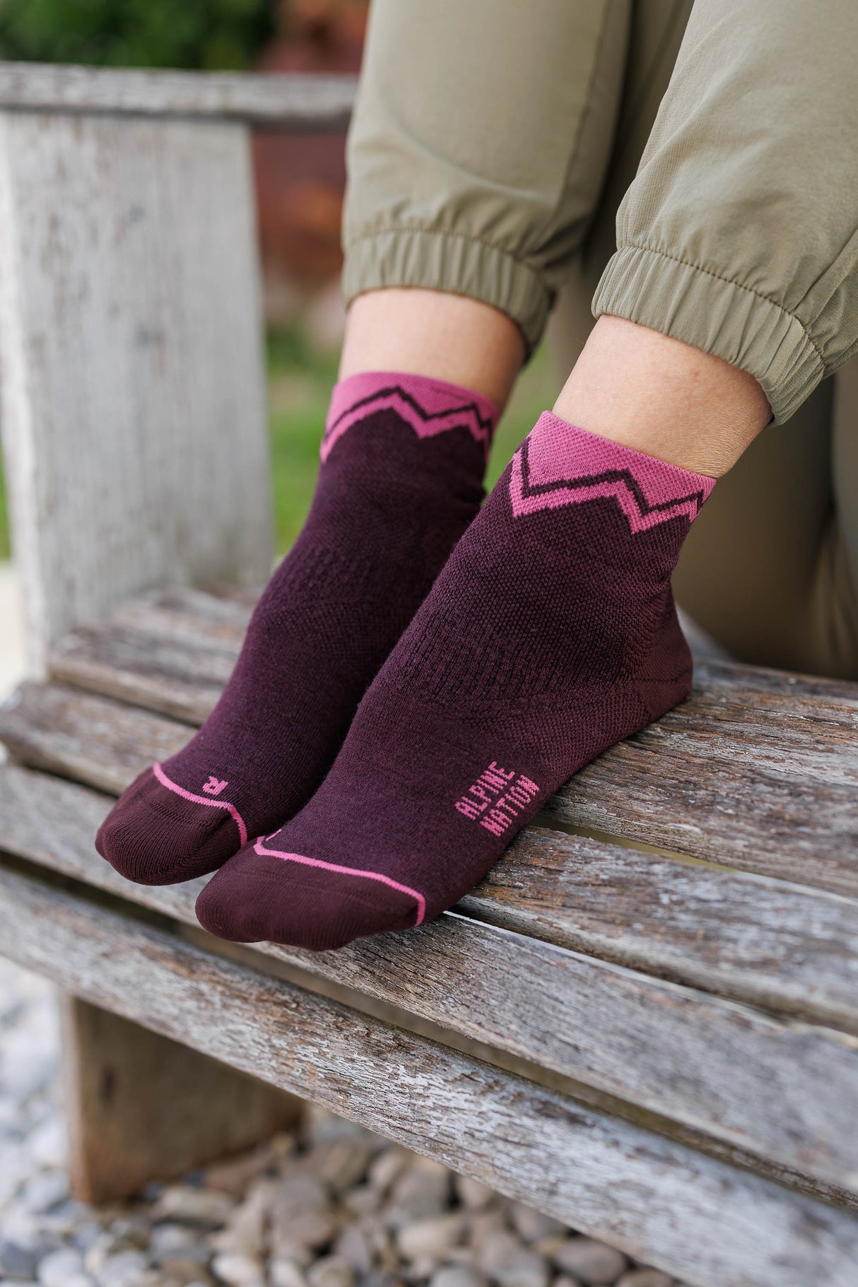 Seceda Light Merino mid crew čarape Alpenglow