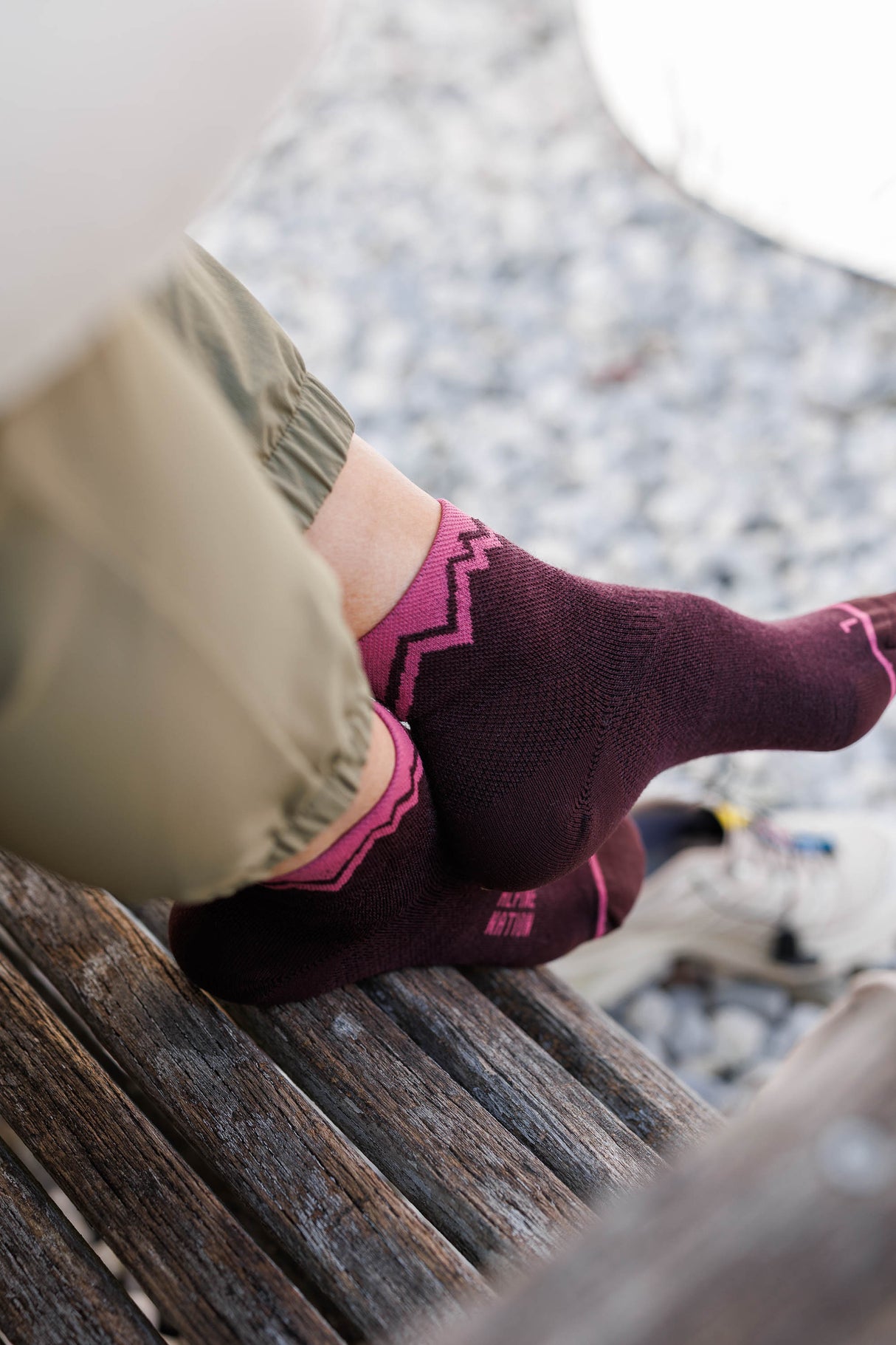 Seceda Light Merino mid crew čarape Alpenglow