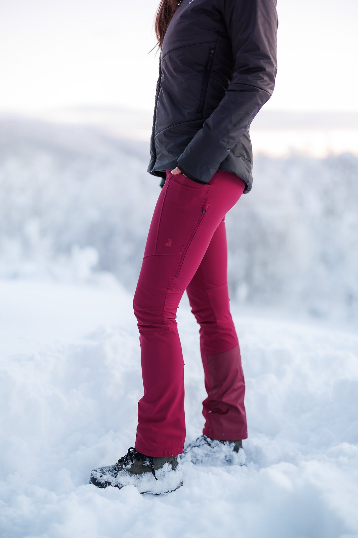 APEX Winter Pocket Leggings Magenta
