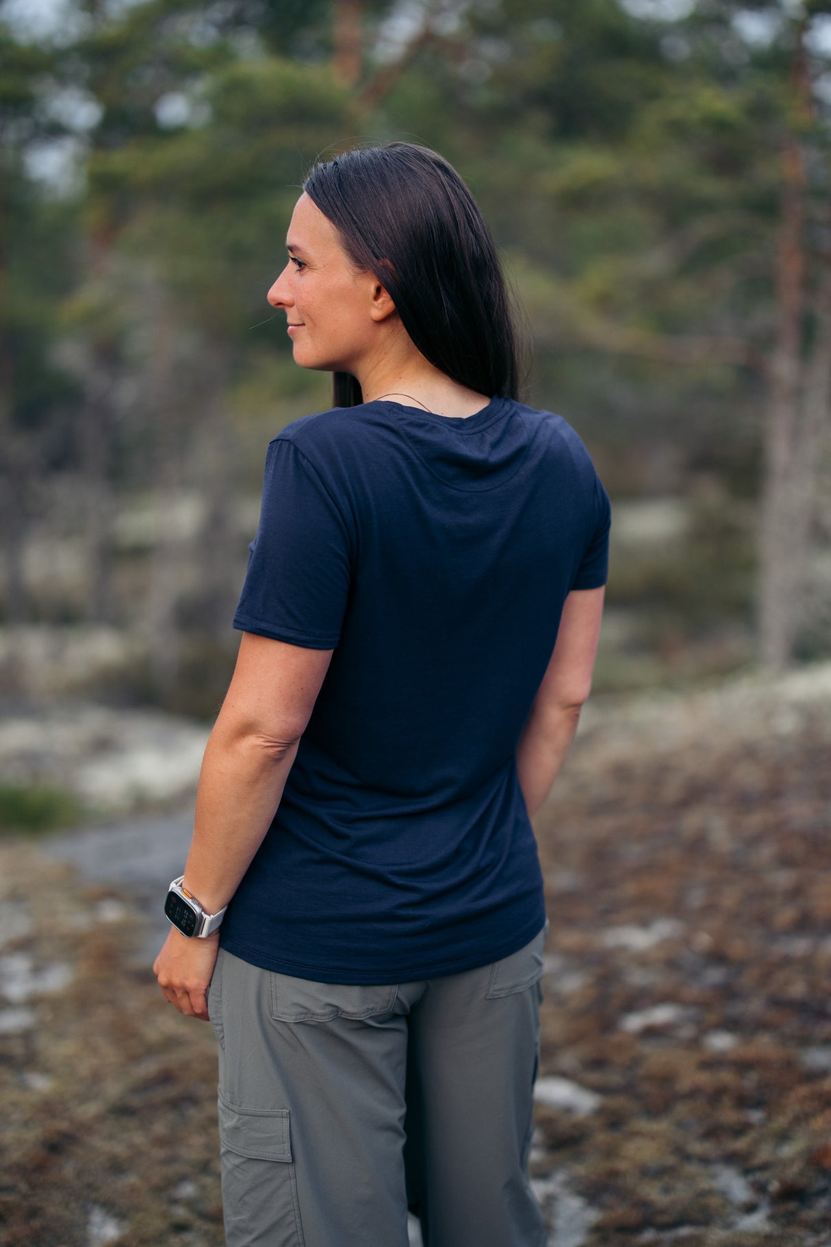 Flow Merino Tee - Indigo