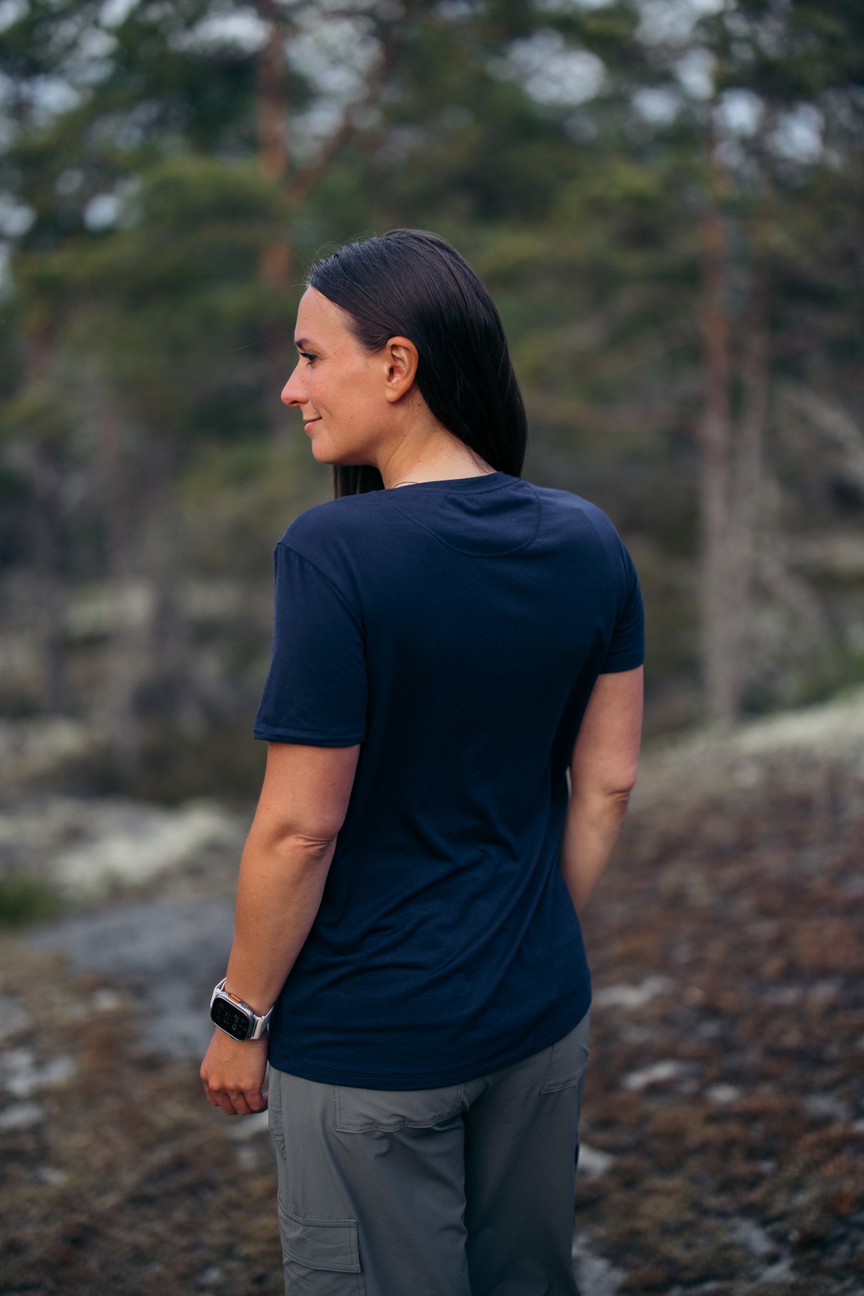 Flow Merino Tee - Indigo