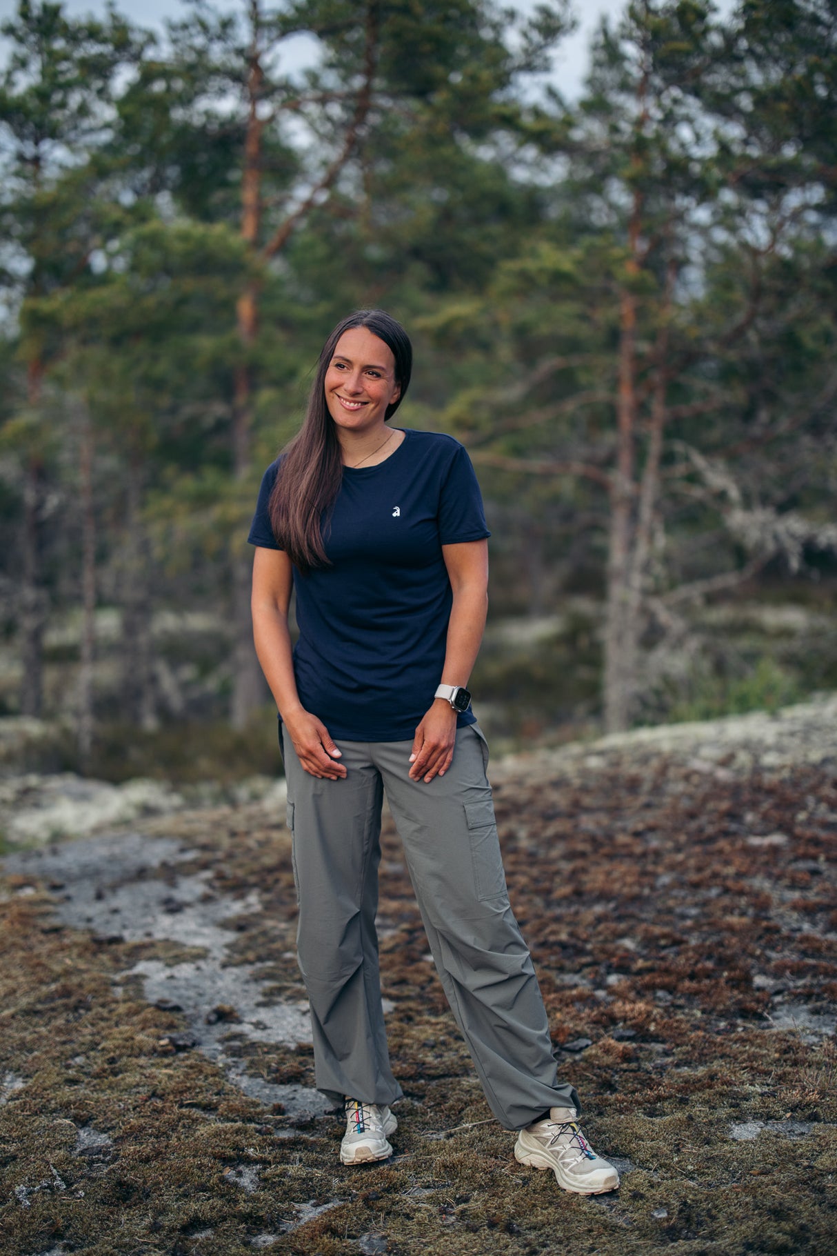 Flow Merino Tee - Indigo