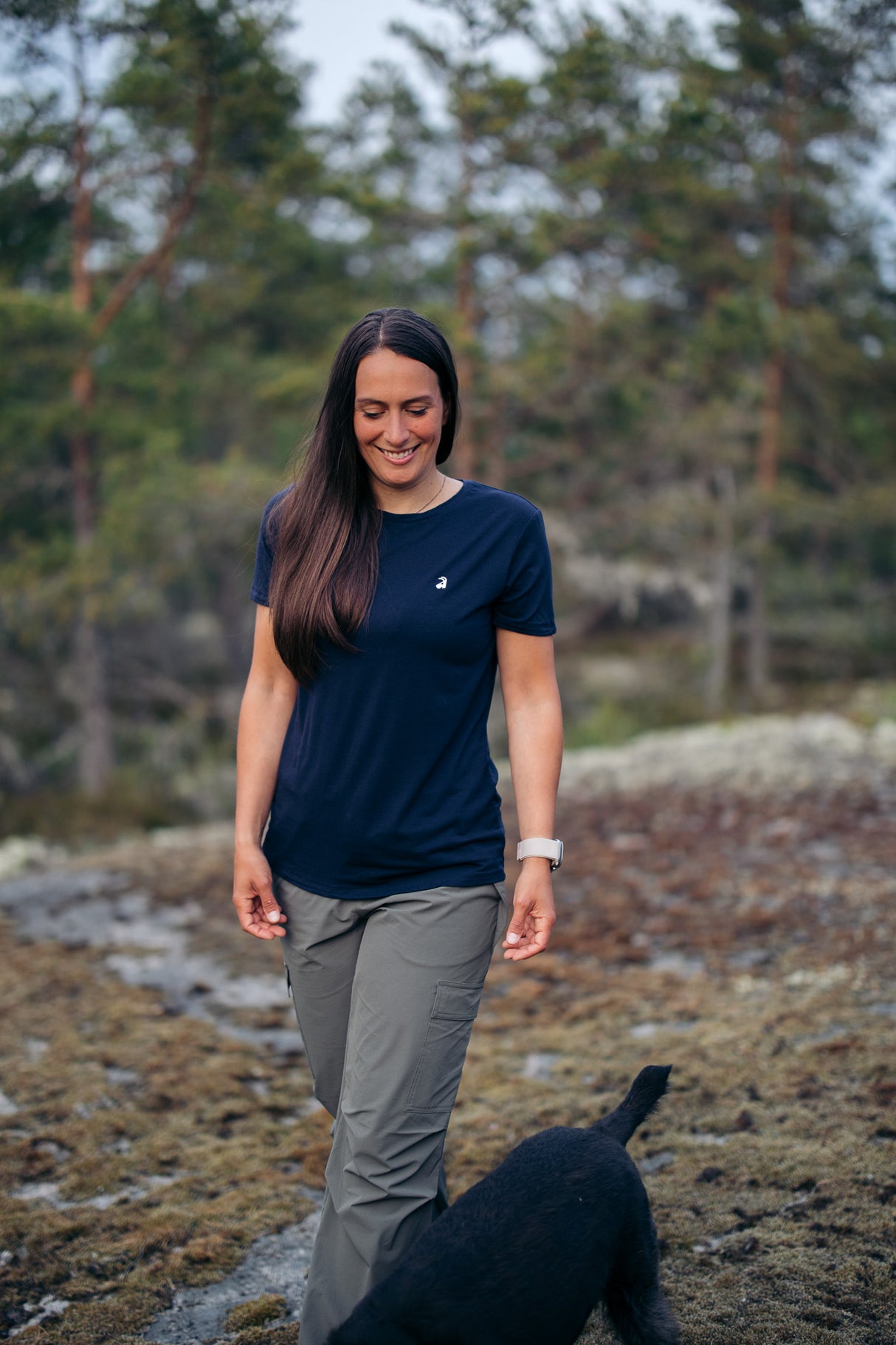 Flow Merino Tee - Indigo