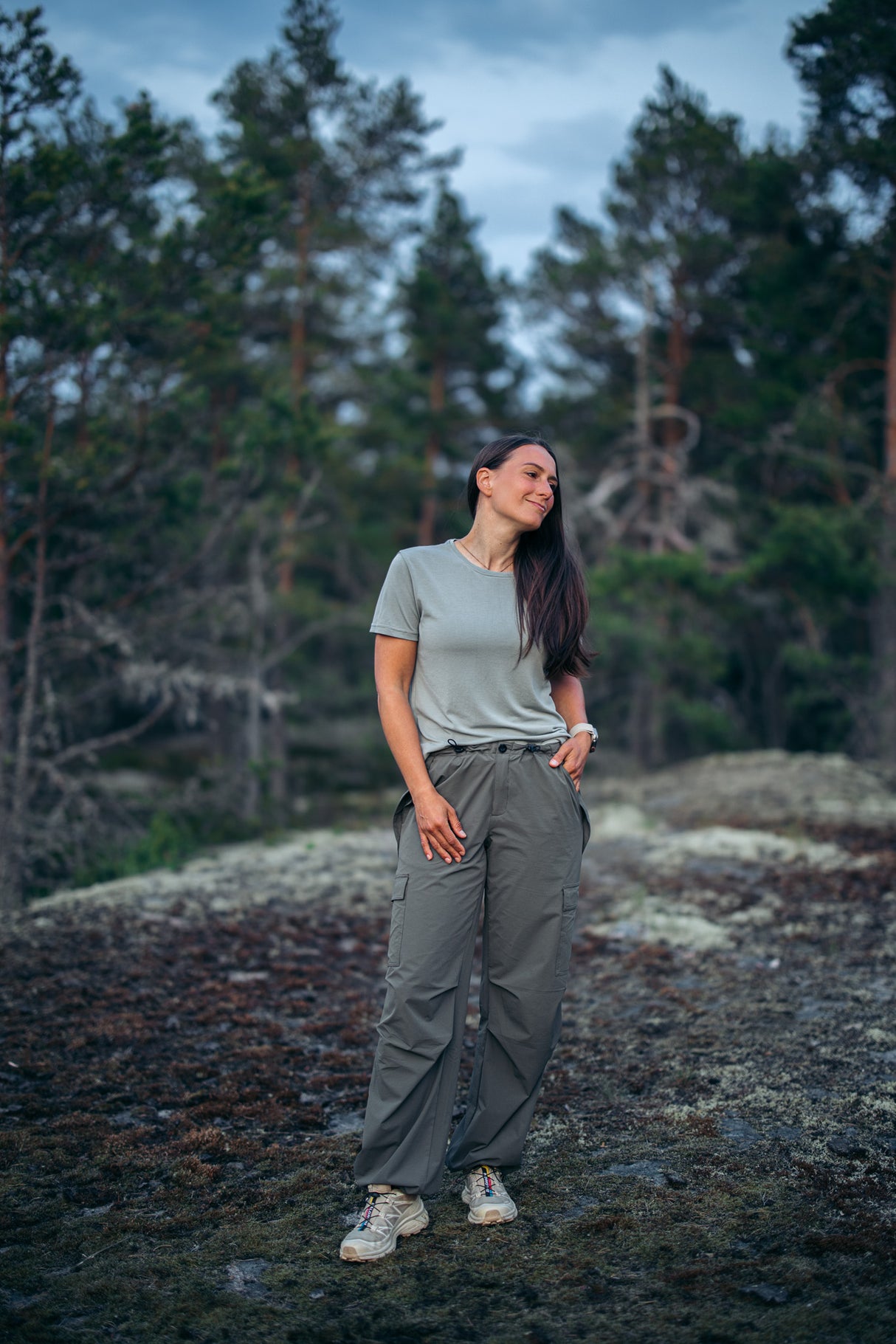 Parachute pants - Fern