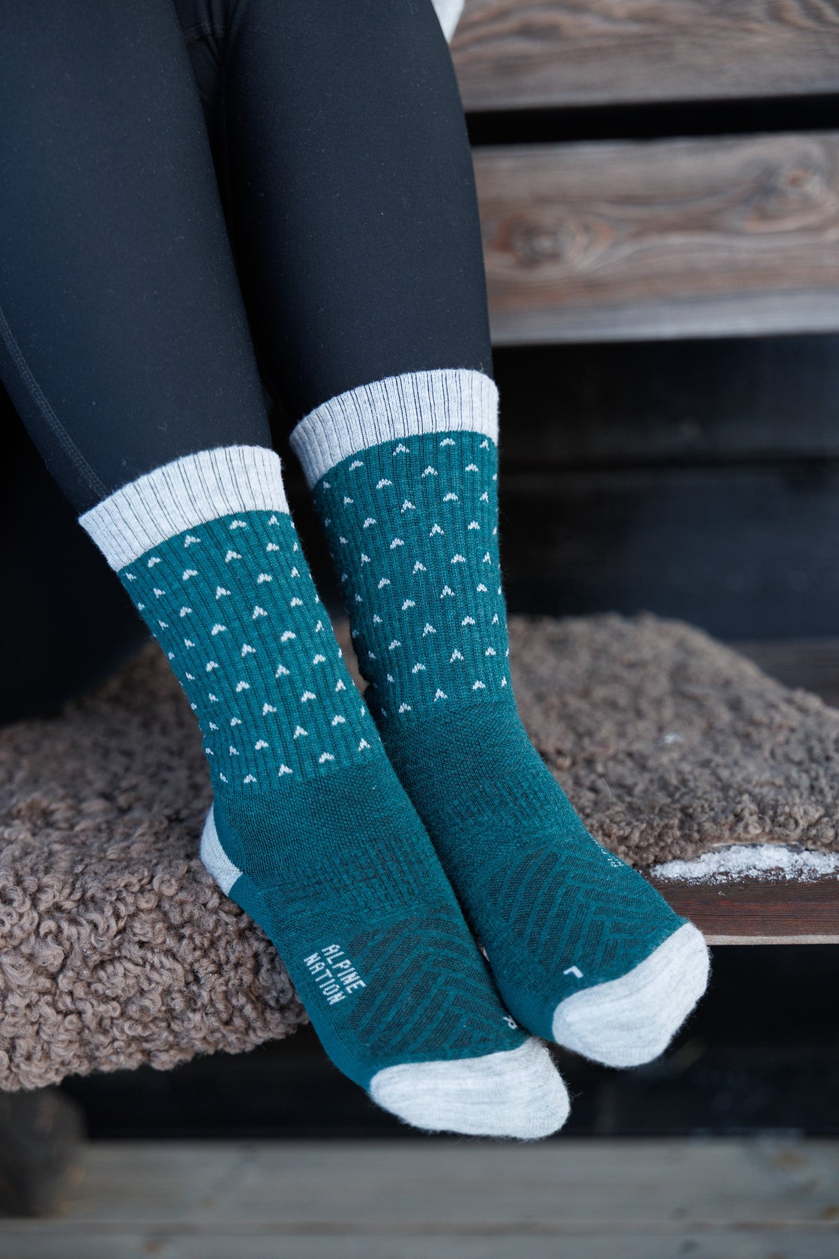 Abisko Wandersocken aus Merinowolle - Snowline