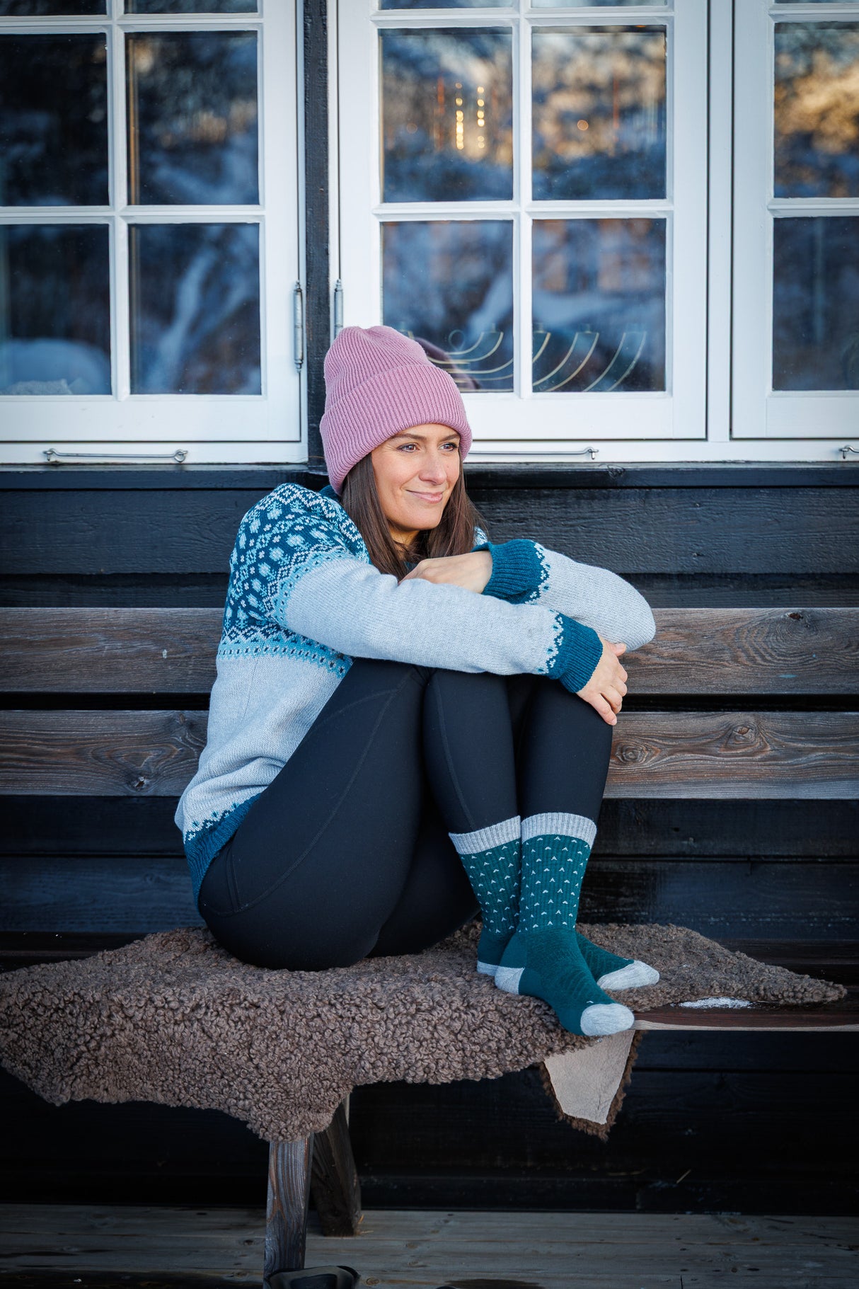 Abisko Wandersocken aus Merinowolle - Snowline