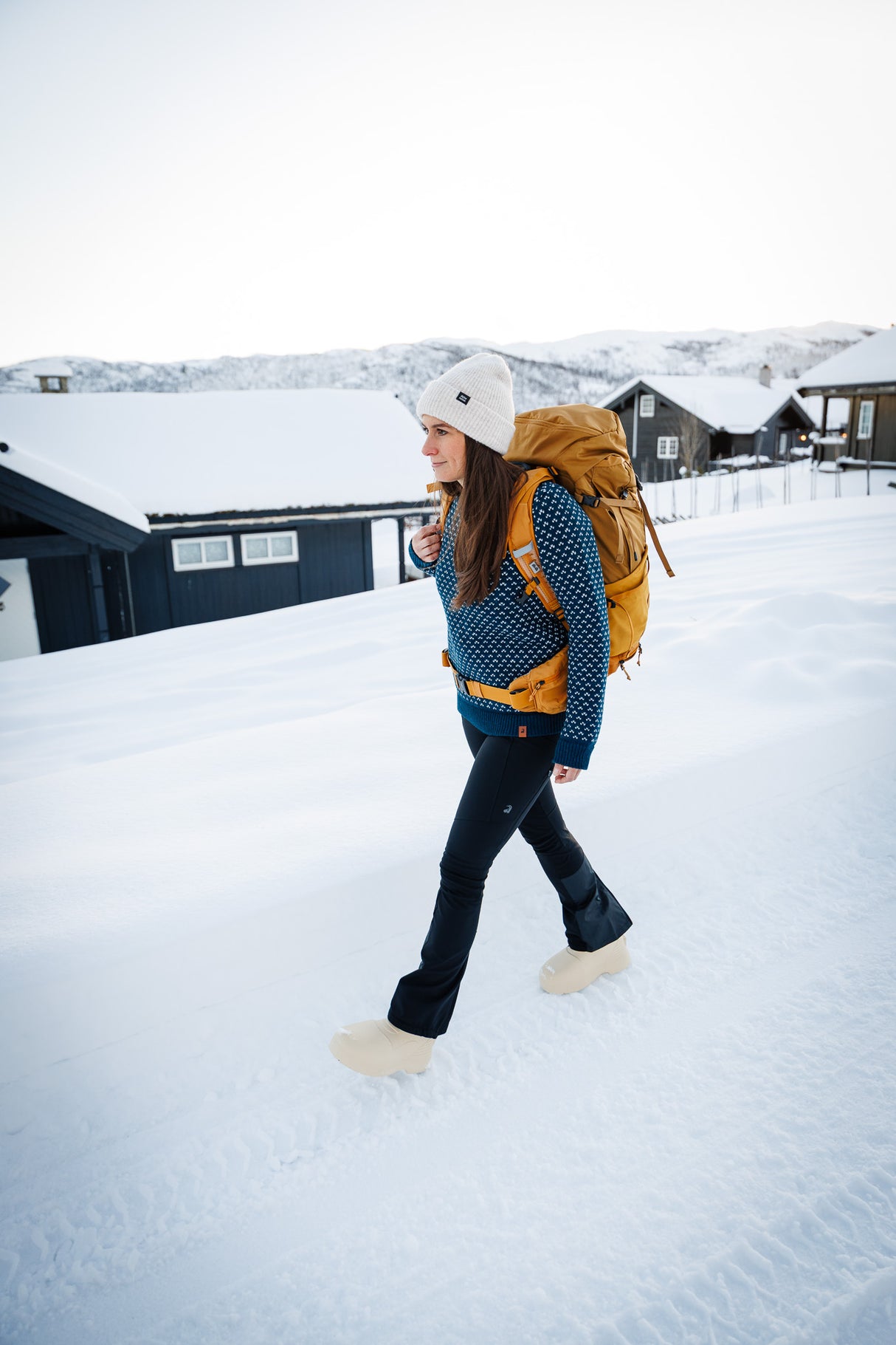 Seceda pleten pulover - Arctic Blue