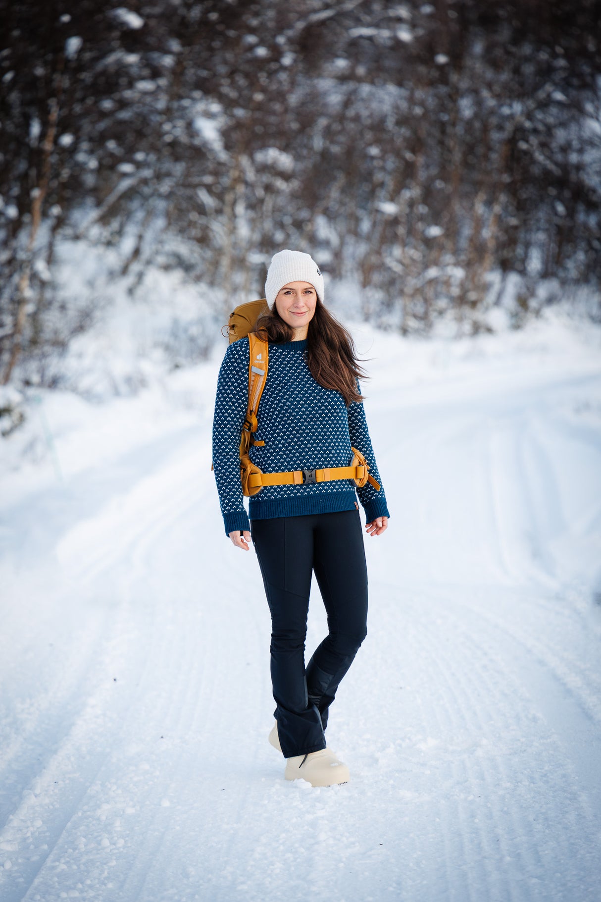 Seceda pleten pulover - Arctic Blue