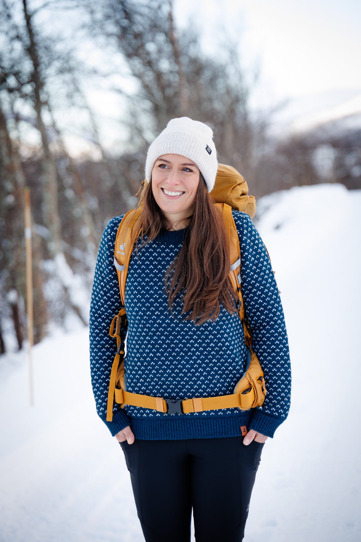 Seceda pleten pulover - Arctic Blue