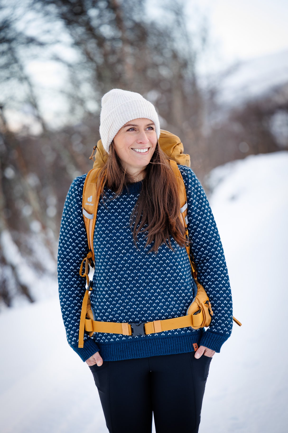 Seceda pleten pulover - Arctic Blue