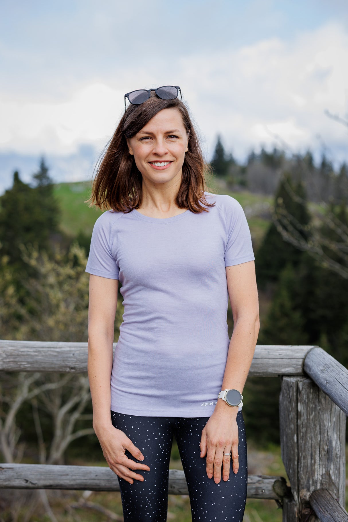 Merino Short Sleeve Tee Lilly