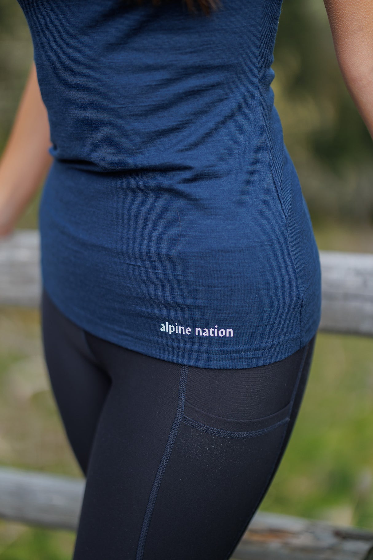 Merino Short Sleeve Tee Dark Navy