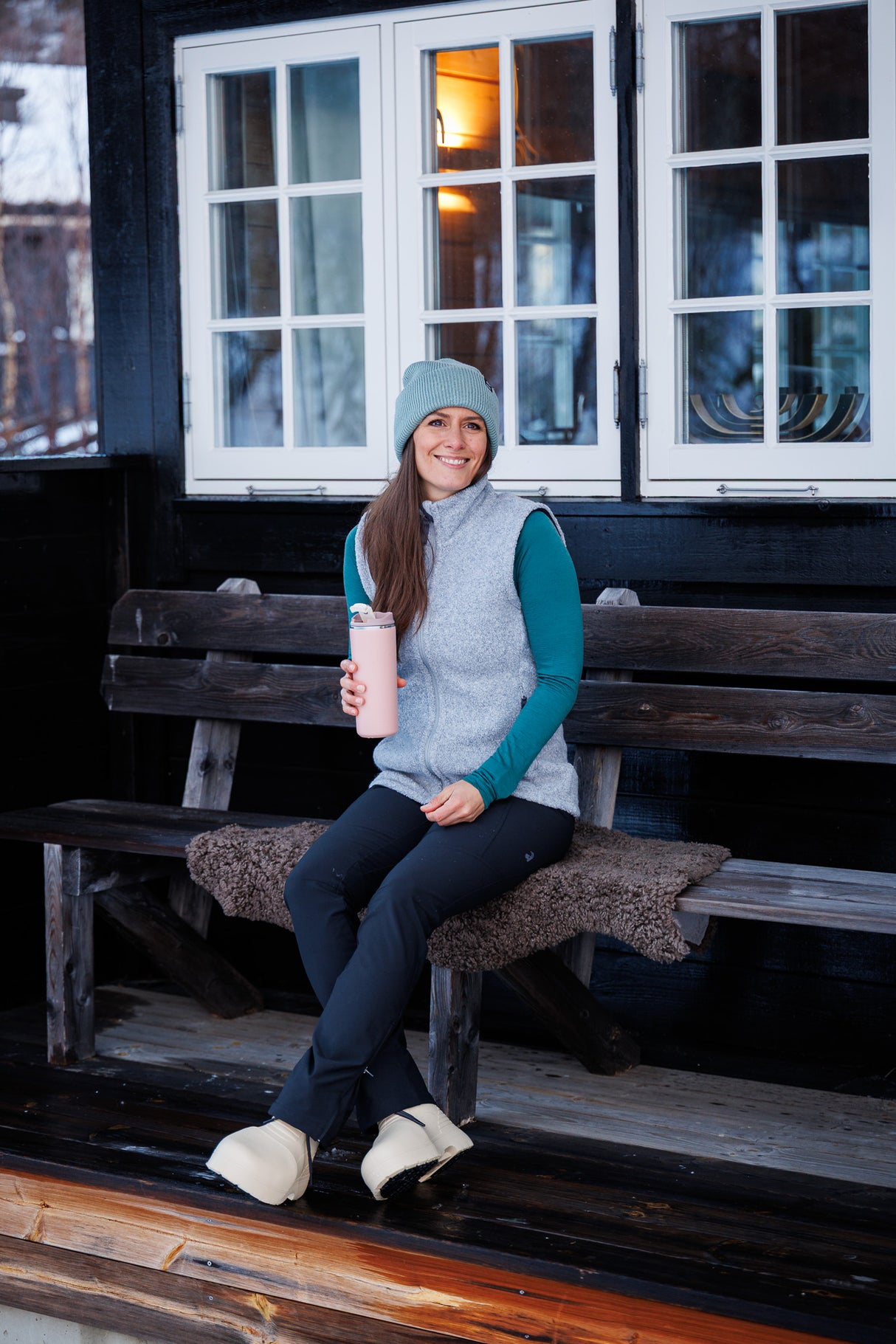 Alpine Wool Vest Stone Grey