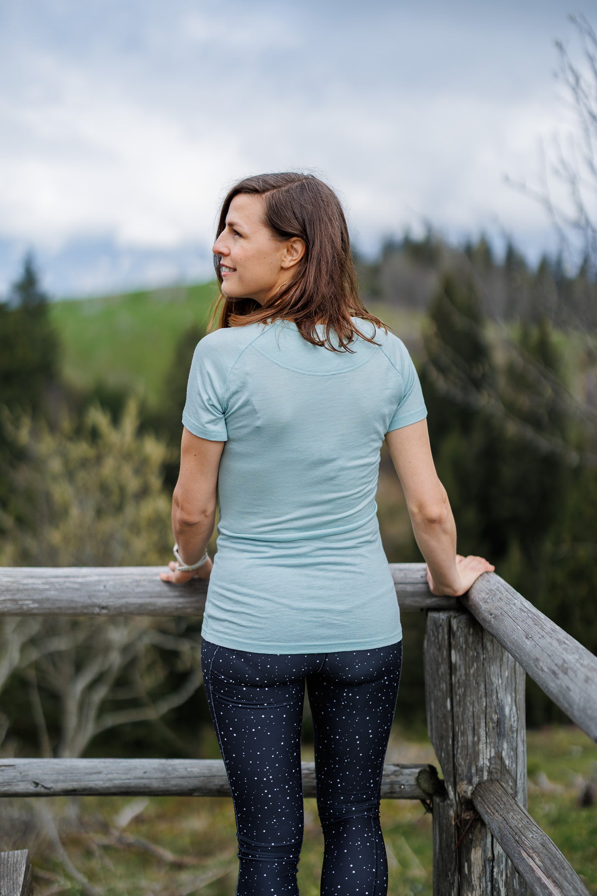 Merino Short Sleeve Tee Fern