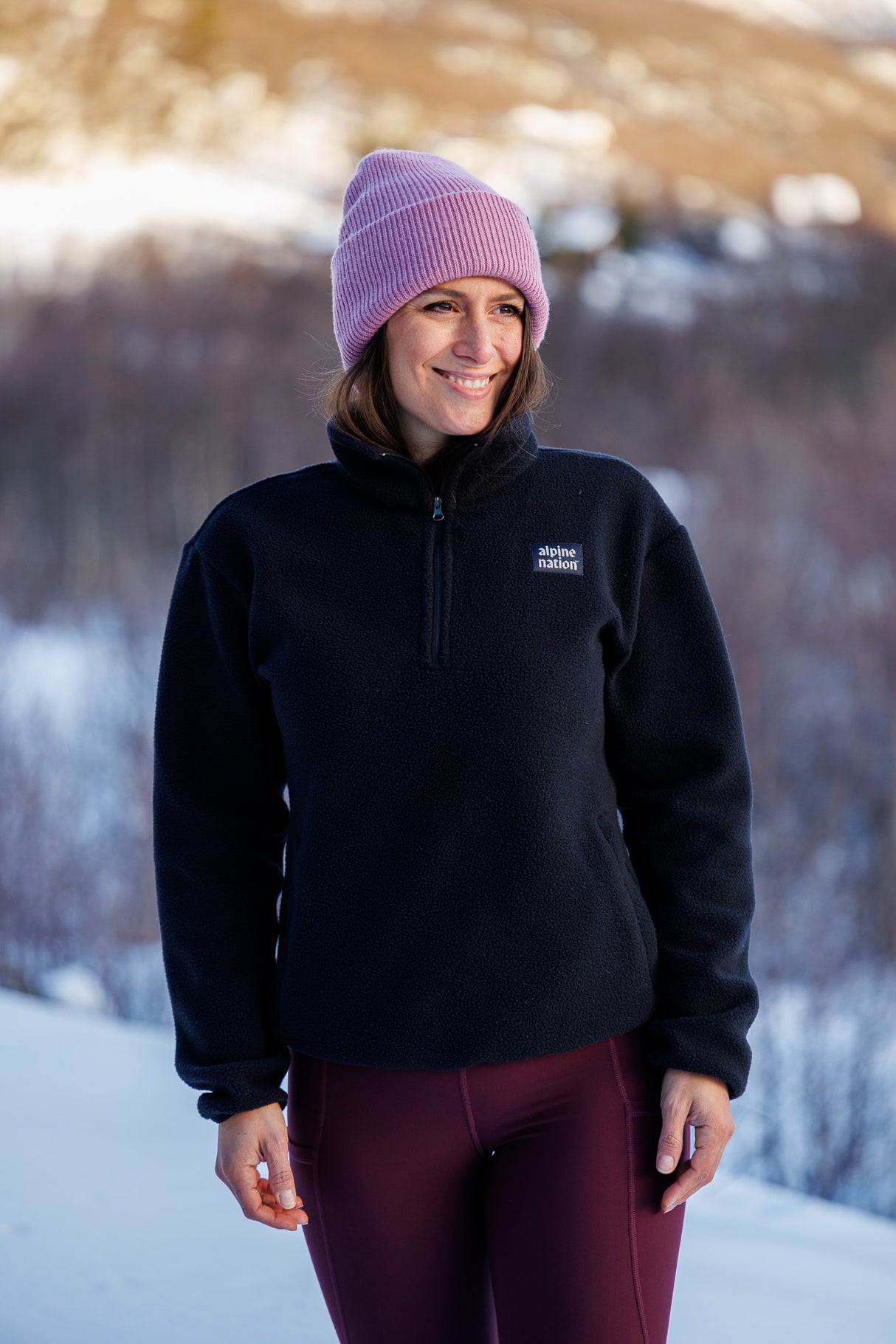 Atlas Fleecepullover Blackout