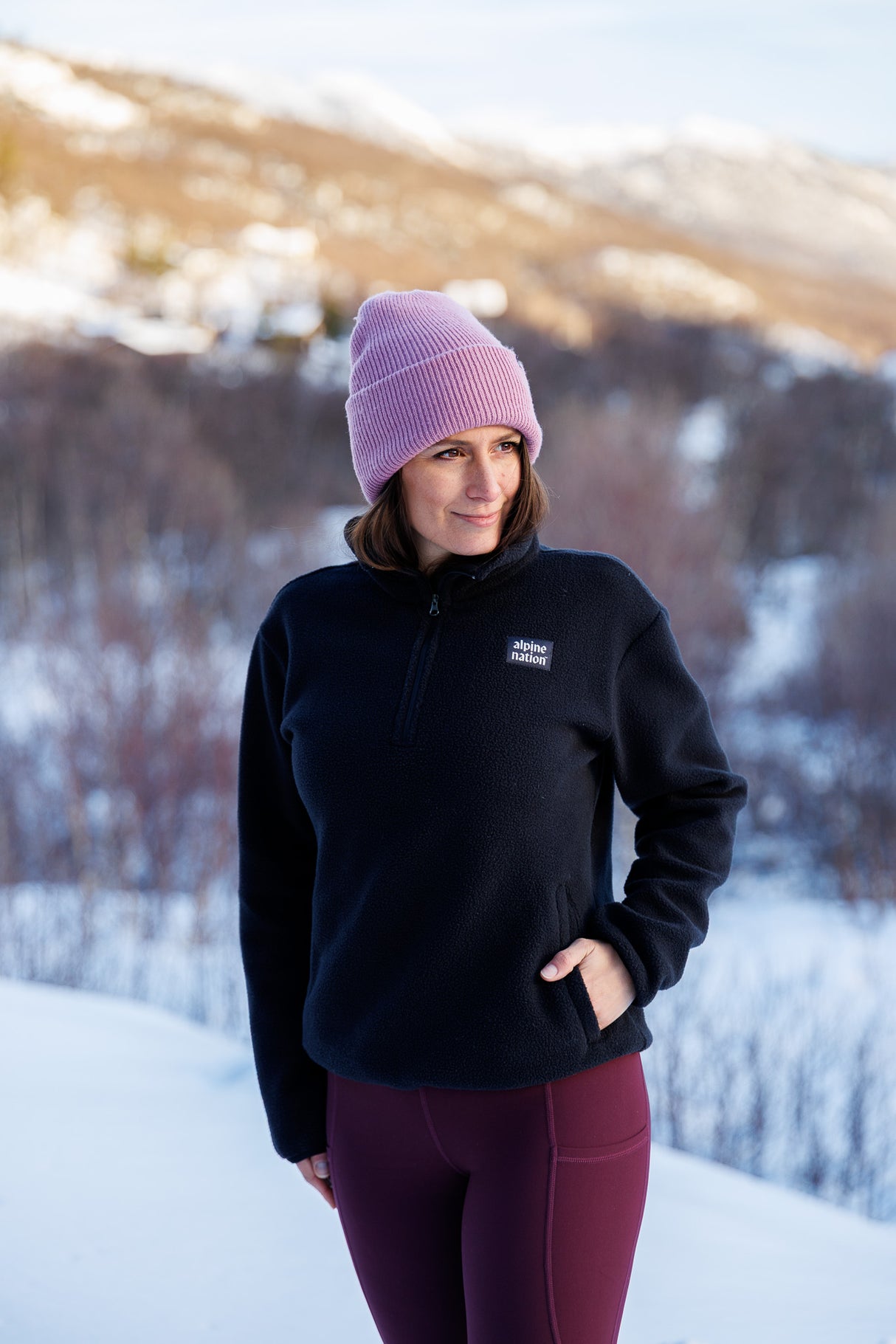 Atlas Fleecepullover Blackout