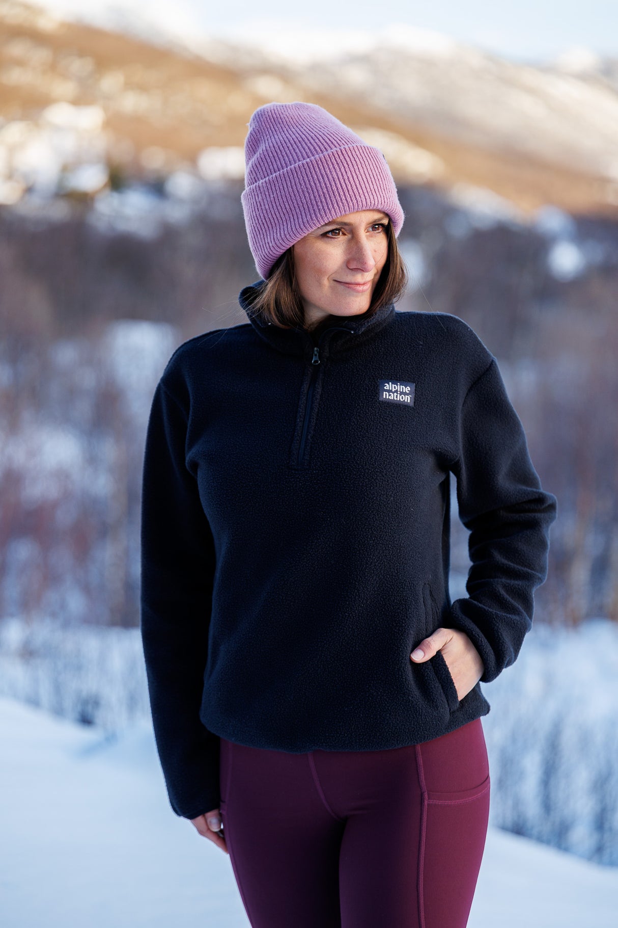 Atlas Fleecepullover Blackout