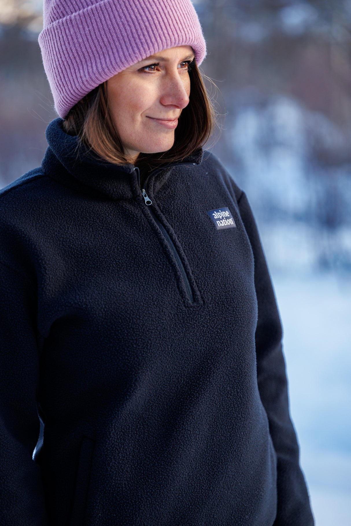 Atlas Fleecepullover Blackout