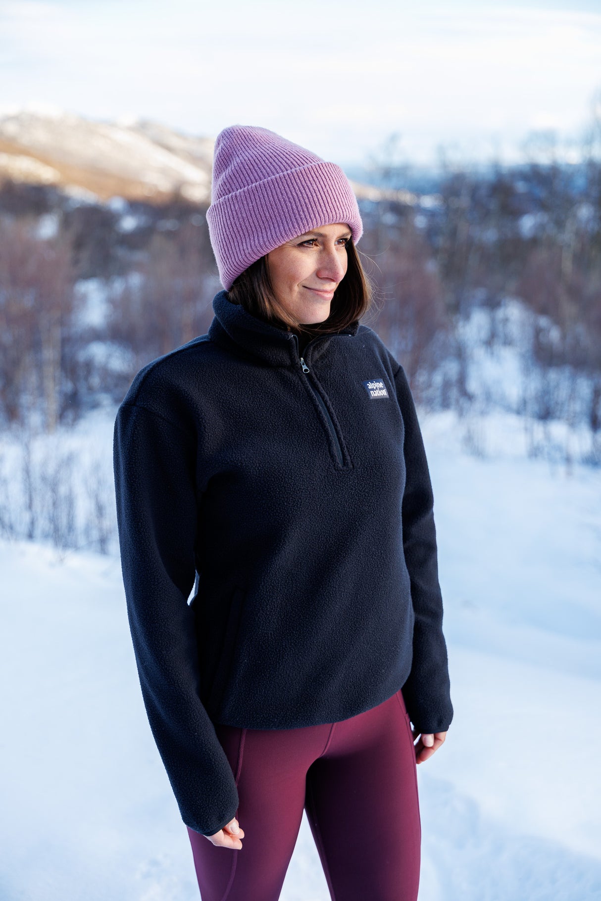 Atlas Fleecepullover Blackout