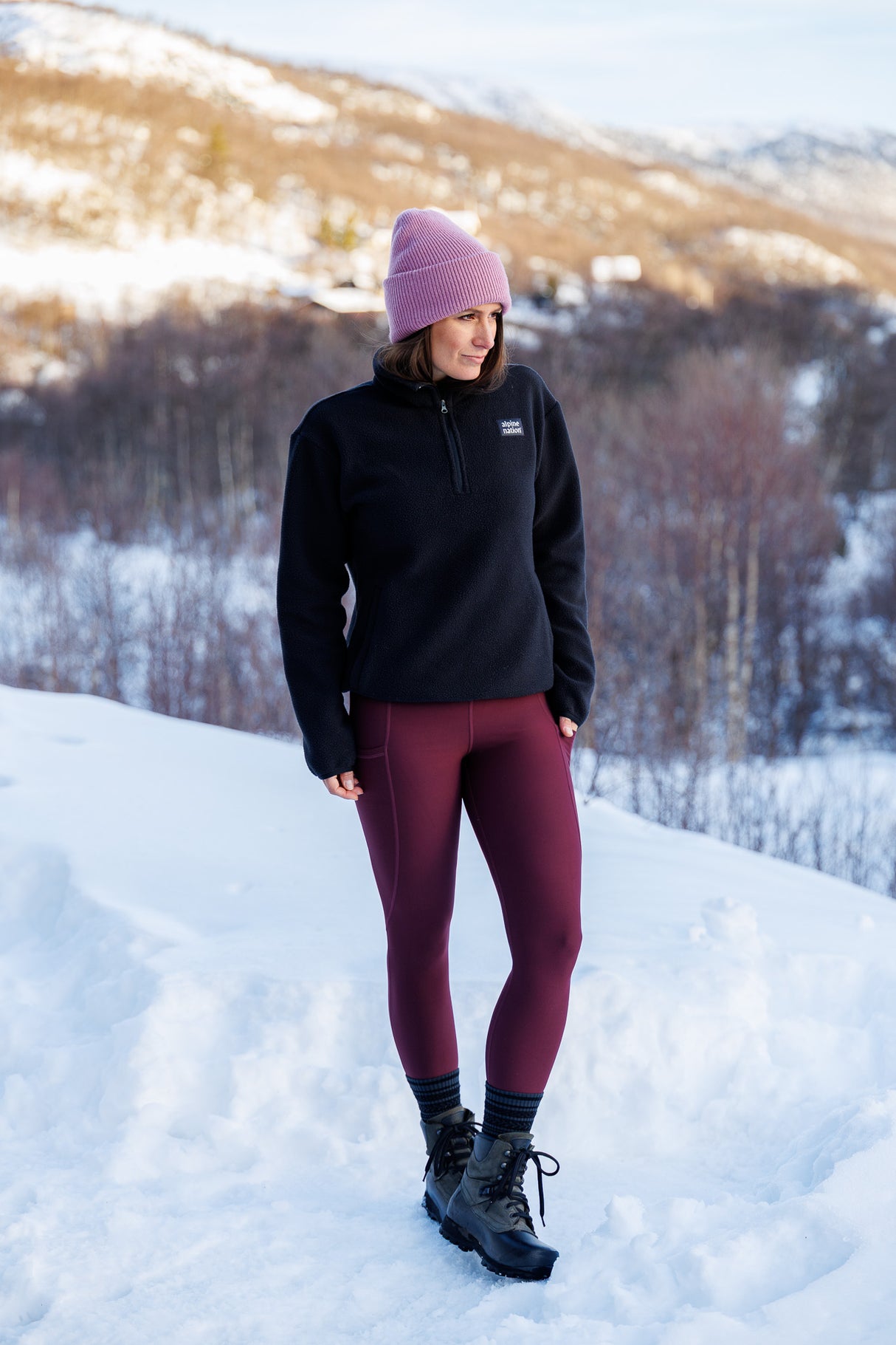 Atlas Fleecepullover Blackout