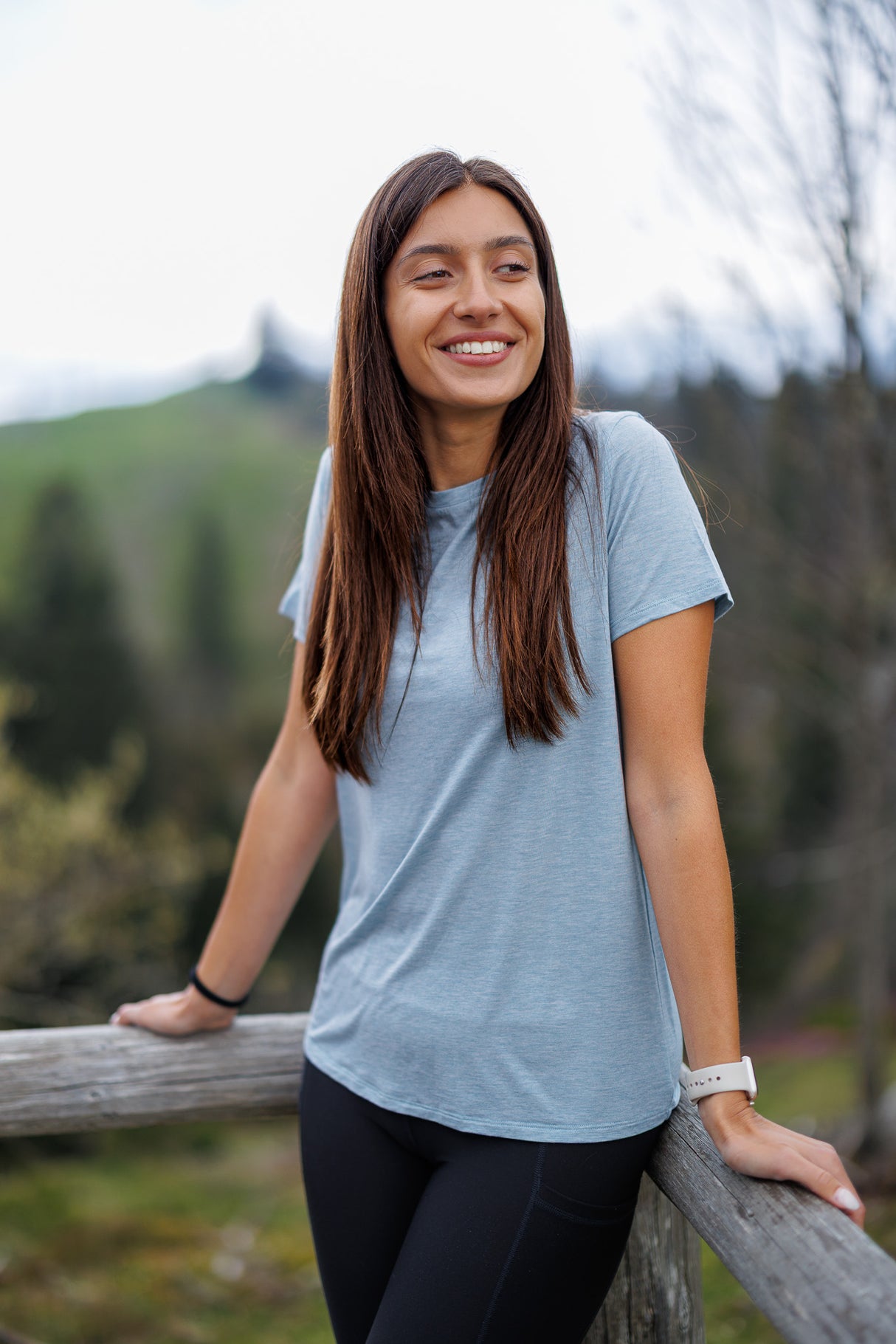 Flow Merino Tee - Tide