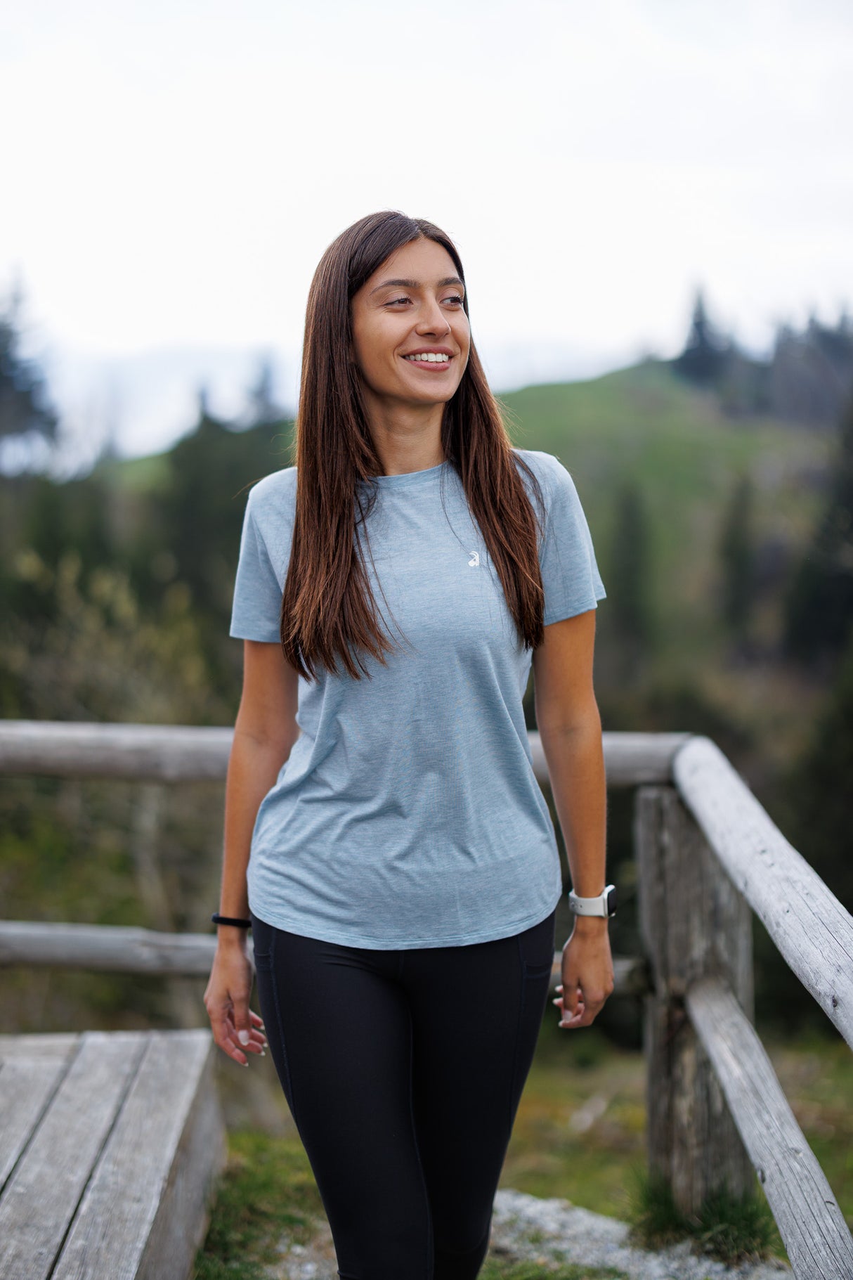 Flow Merino Tee - Tide
