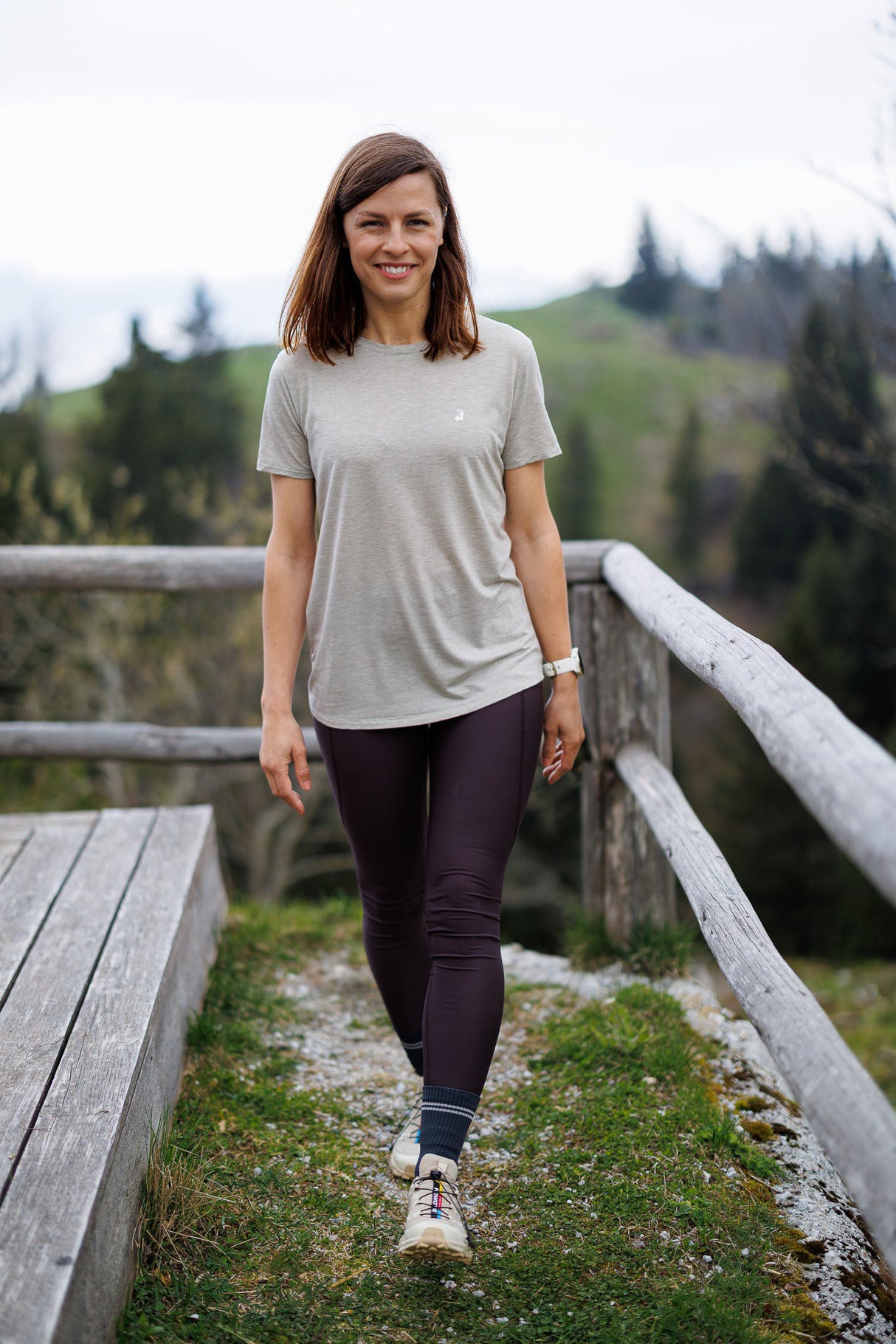 Flow Merino Tee - Sandstone