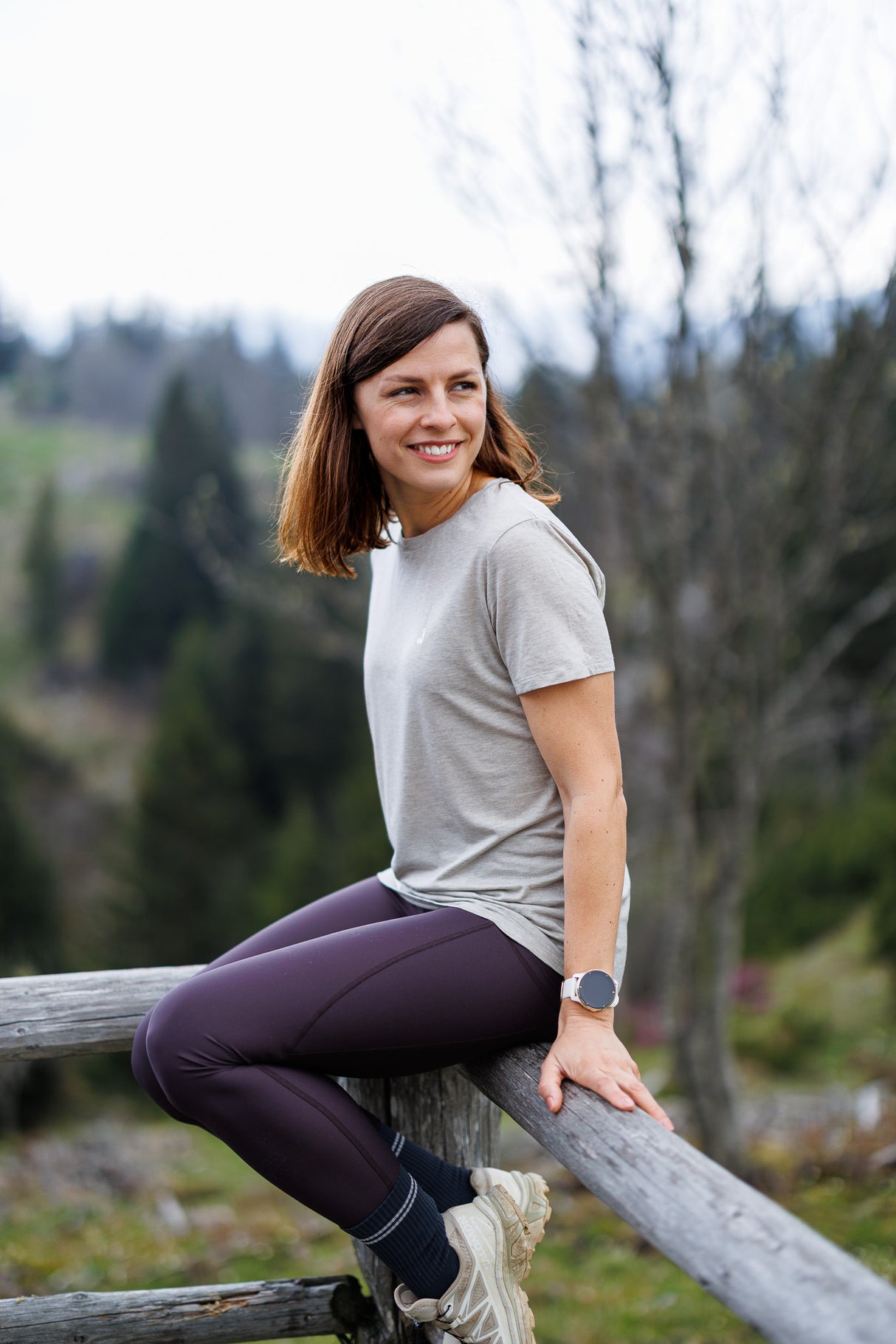 Flow Merino Tee - Sandstone