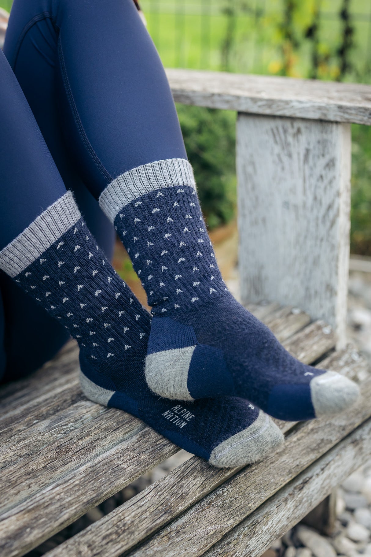 Abisko Merino Socks - Arctic Tide